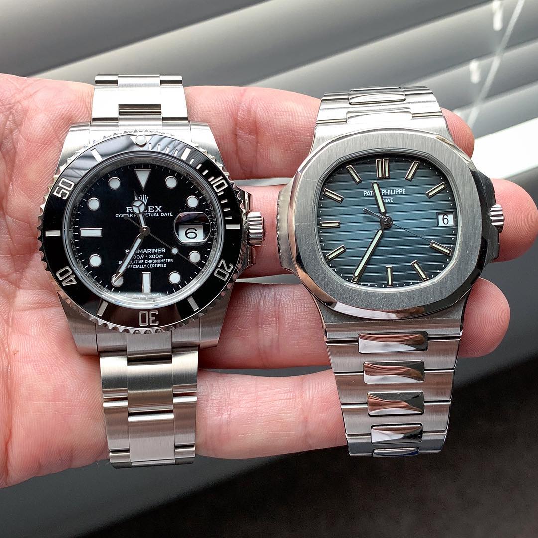 Battle of the Icons Rolex Submariner vs. Patek Philippe Nautilus WISSTRAPS