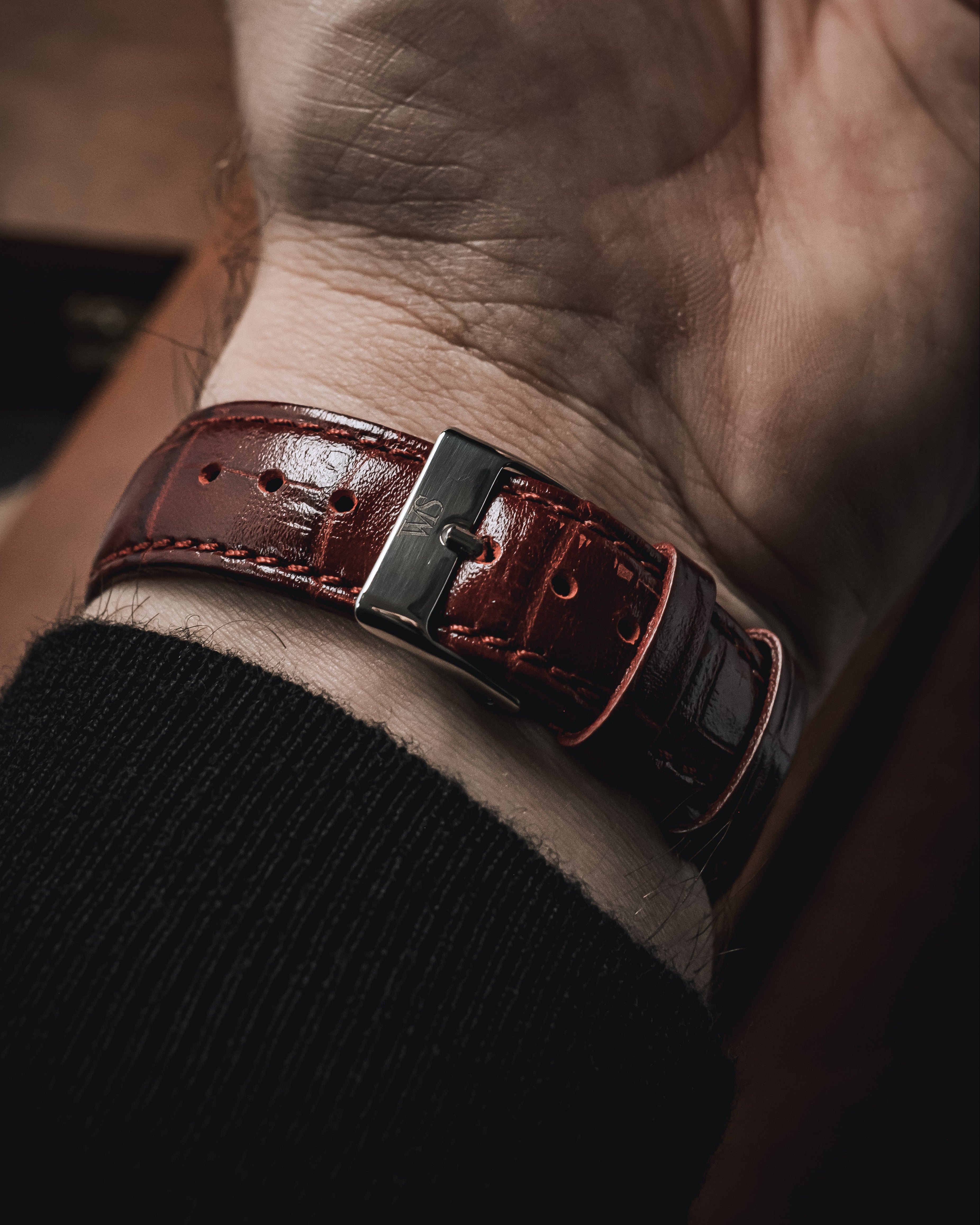Red Alligator on Omega Seamaster