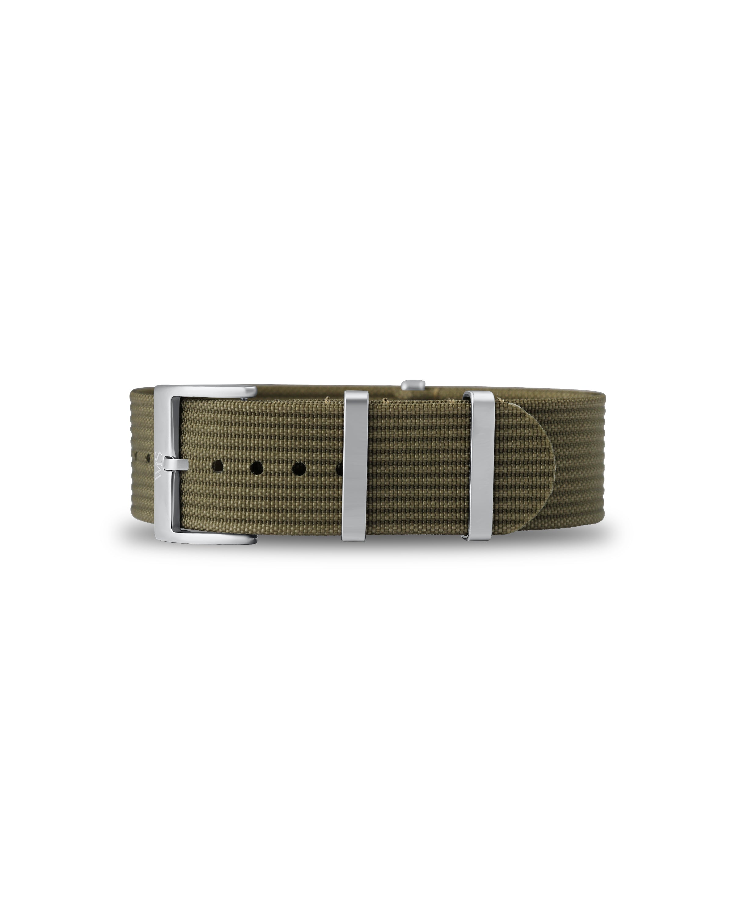 Army Olive Green Woven Nylon Strap | WISSTRAPS