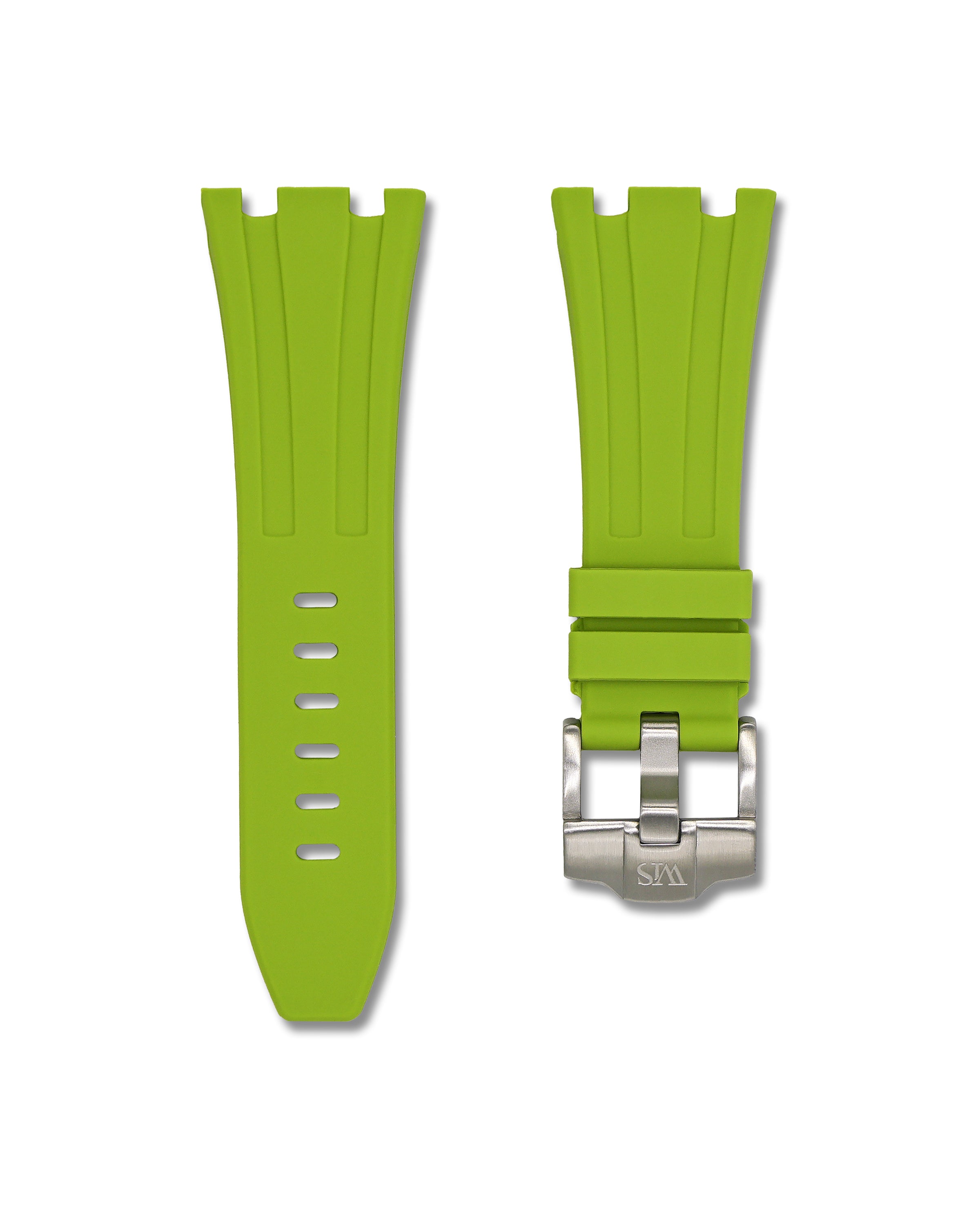 Green Rubber Watch Strap for Audemars Piguet Royal Oak 42mm | WIS Watch Straps