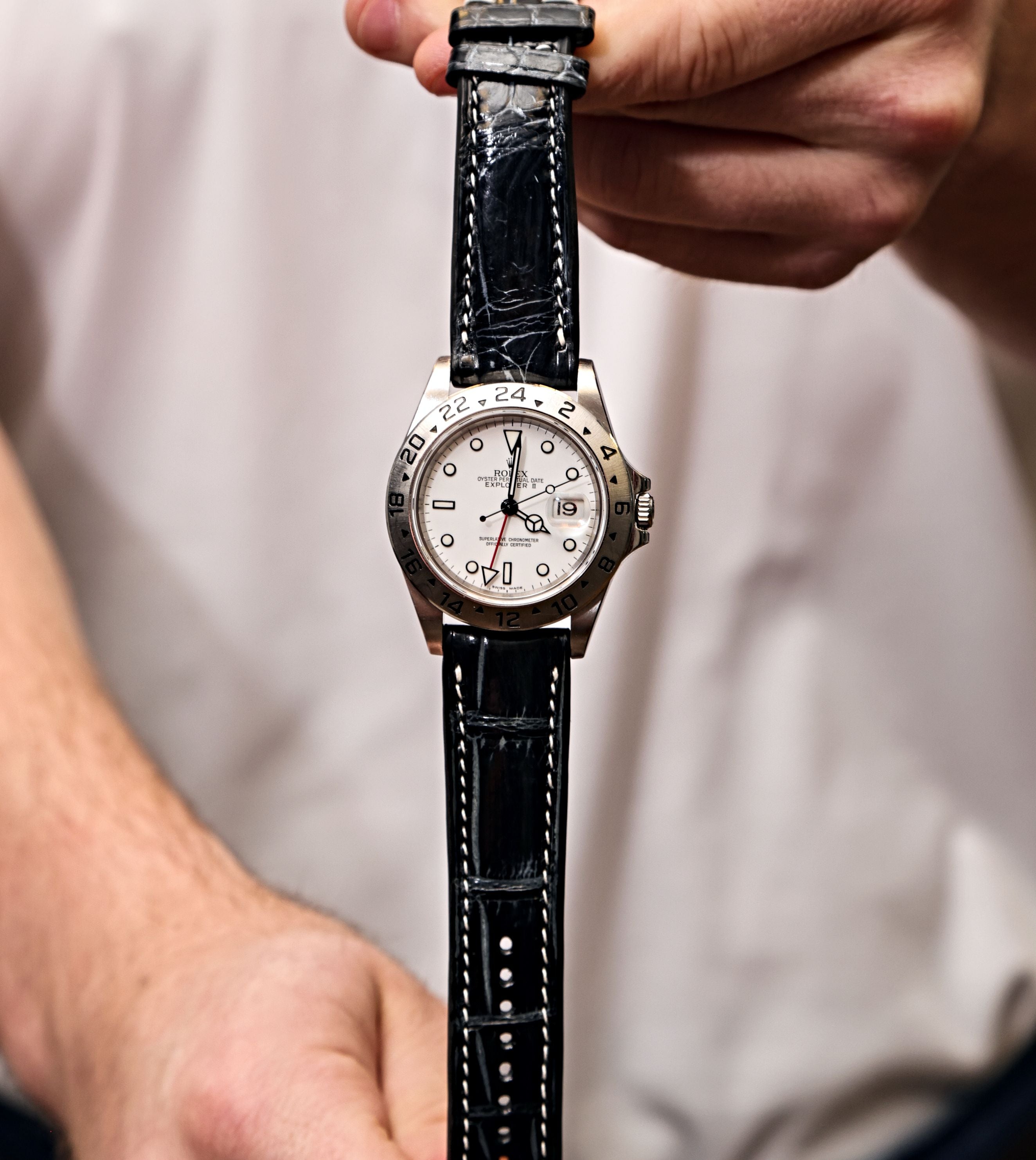 Black Alligator Quick Release Watch Strap | Watch Innovation Straps