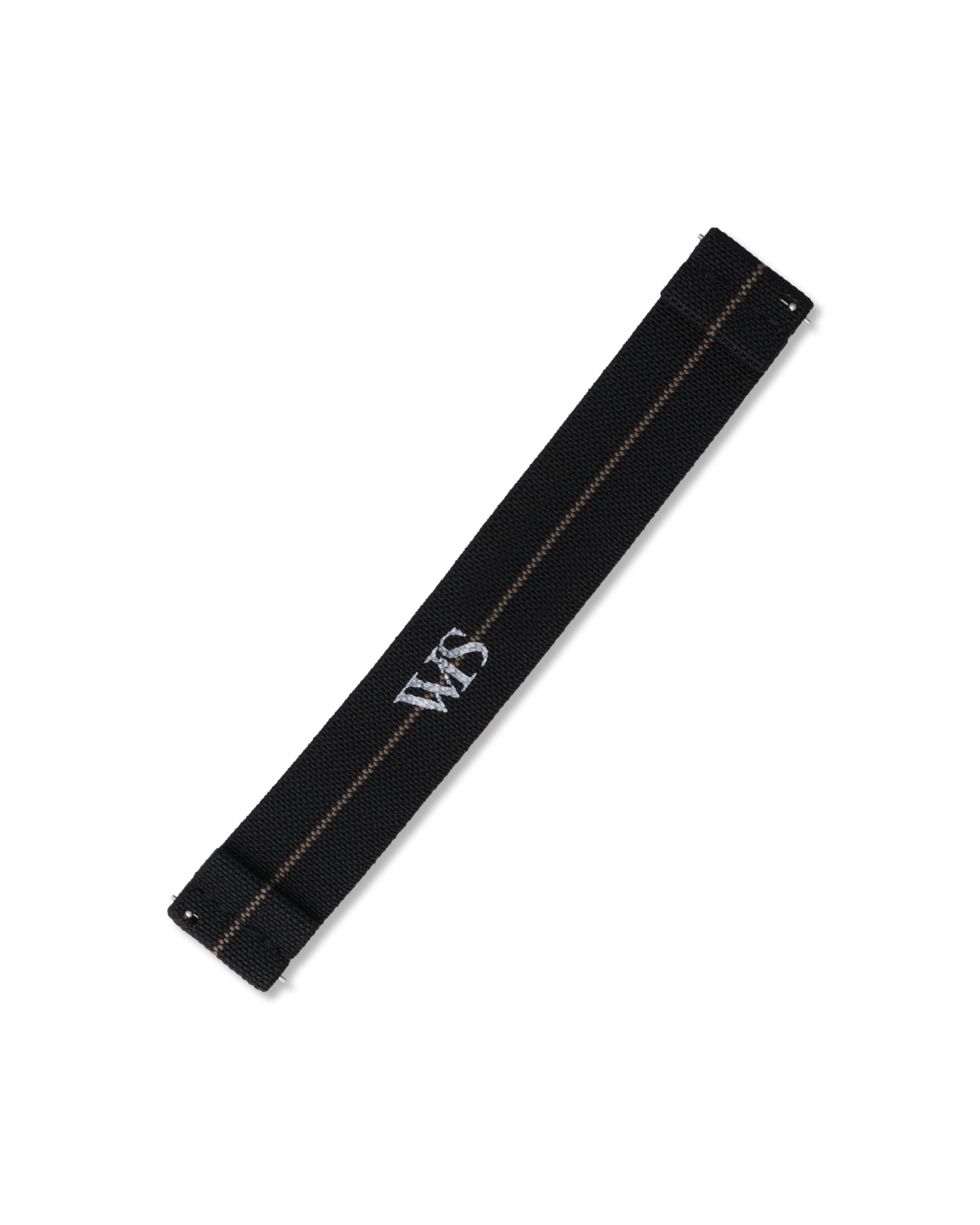 Black with Brown Stripe Elastic Watch Strap | WISSTRAPS Watch Bands