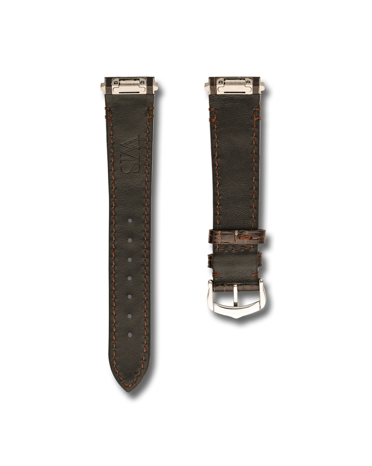 Cartier Santos Espresso Brown Alligator Leather Watch Strap | WIS Watch Straps