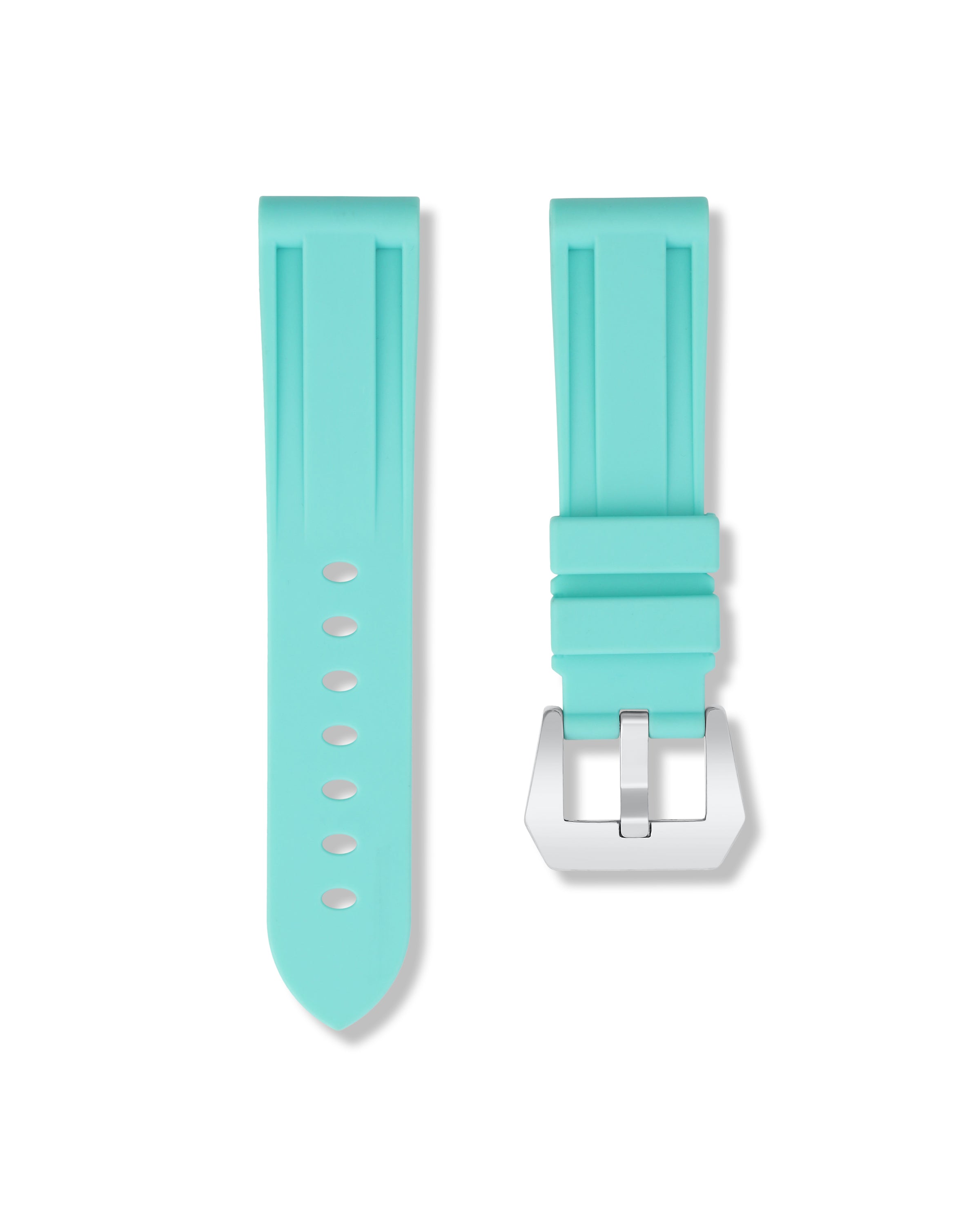 Light Glacier Blue Rubber Strap 20mm | WISSTRAPS