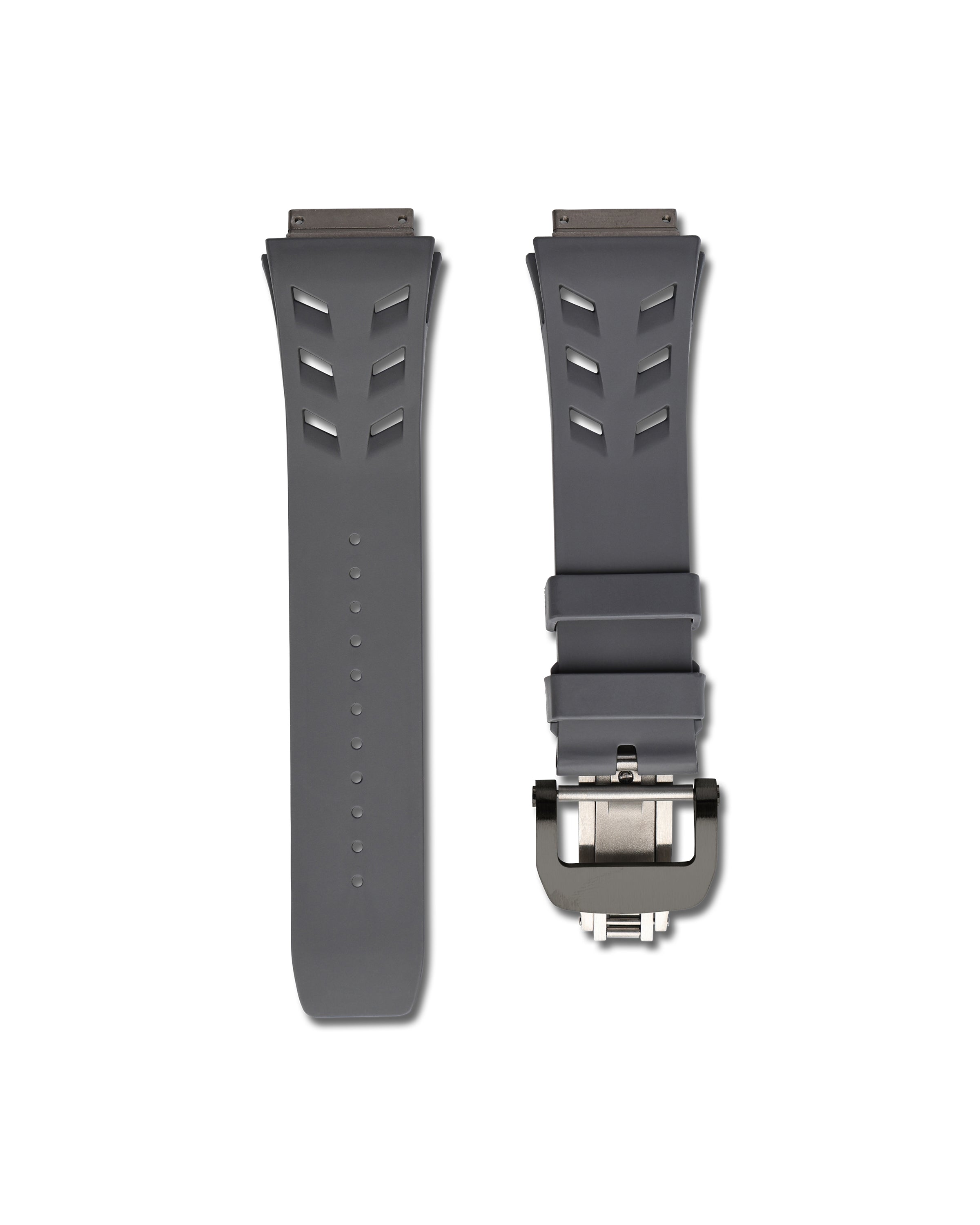 Richard Mille Grey Rubber WIS Watch Straps RM 67-02