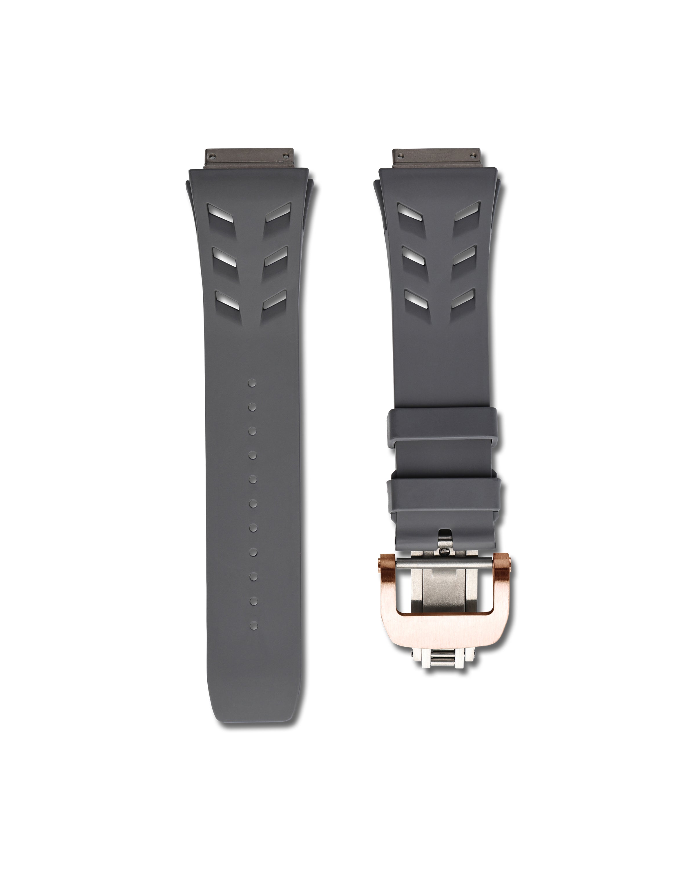 Richard Mille Grey Rubber WIS Watch Straps RM 67-01