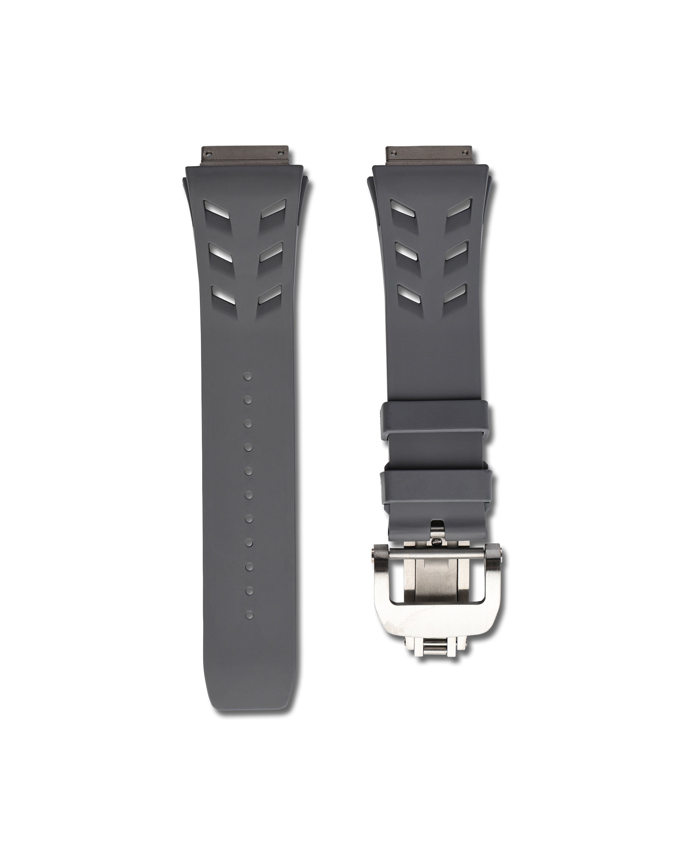 Richard Mille Grey Rubber WIS Watch Straps RM 67-01