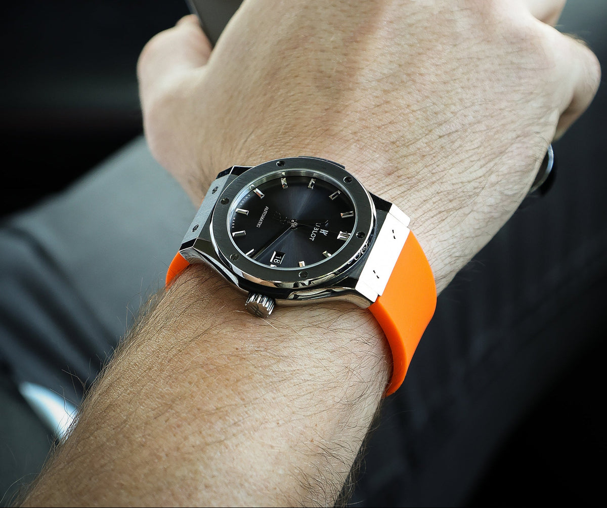 Orange-rubber-Watch-Strap-WIS-Watch-Straps
