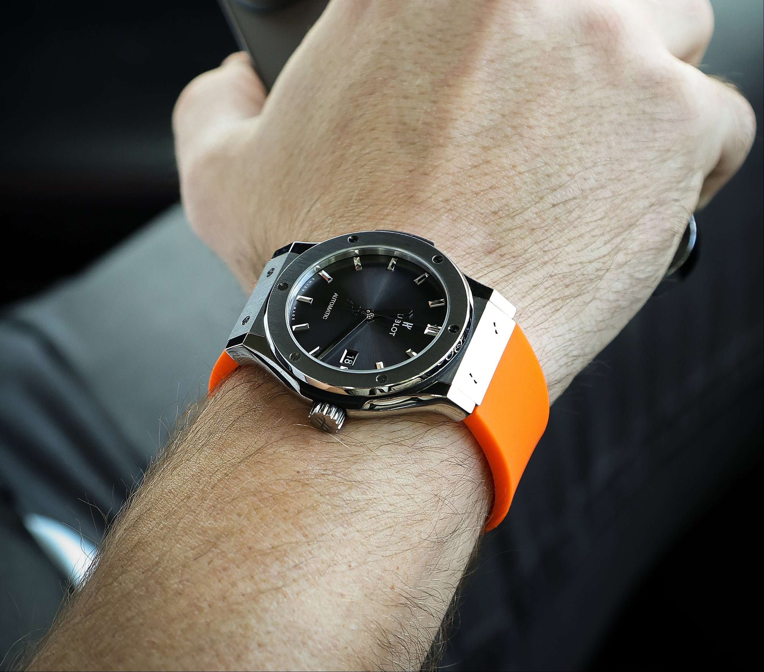 Orange Rubber Hublot Watch Strap | WIS Watch Straps