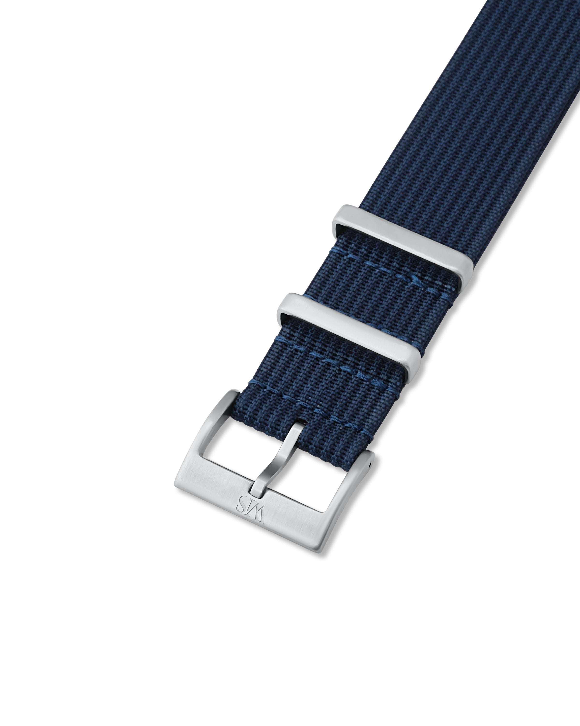 Marine Blue Woven Nylon Strap | WISSTRAPS Woven Nylon Watch Bands