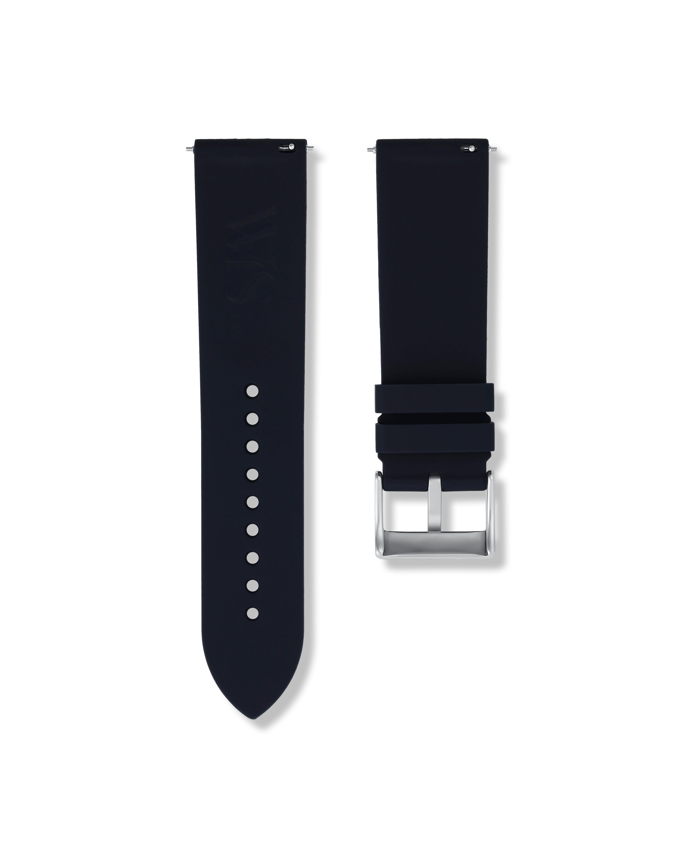 Marine Blue Quick Release Rubber Strap 24mm | WISSTRAPS
