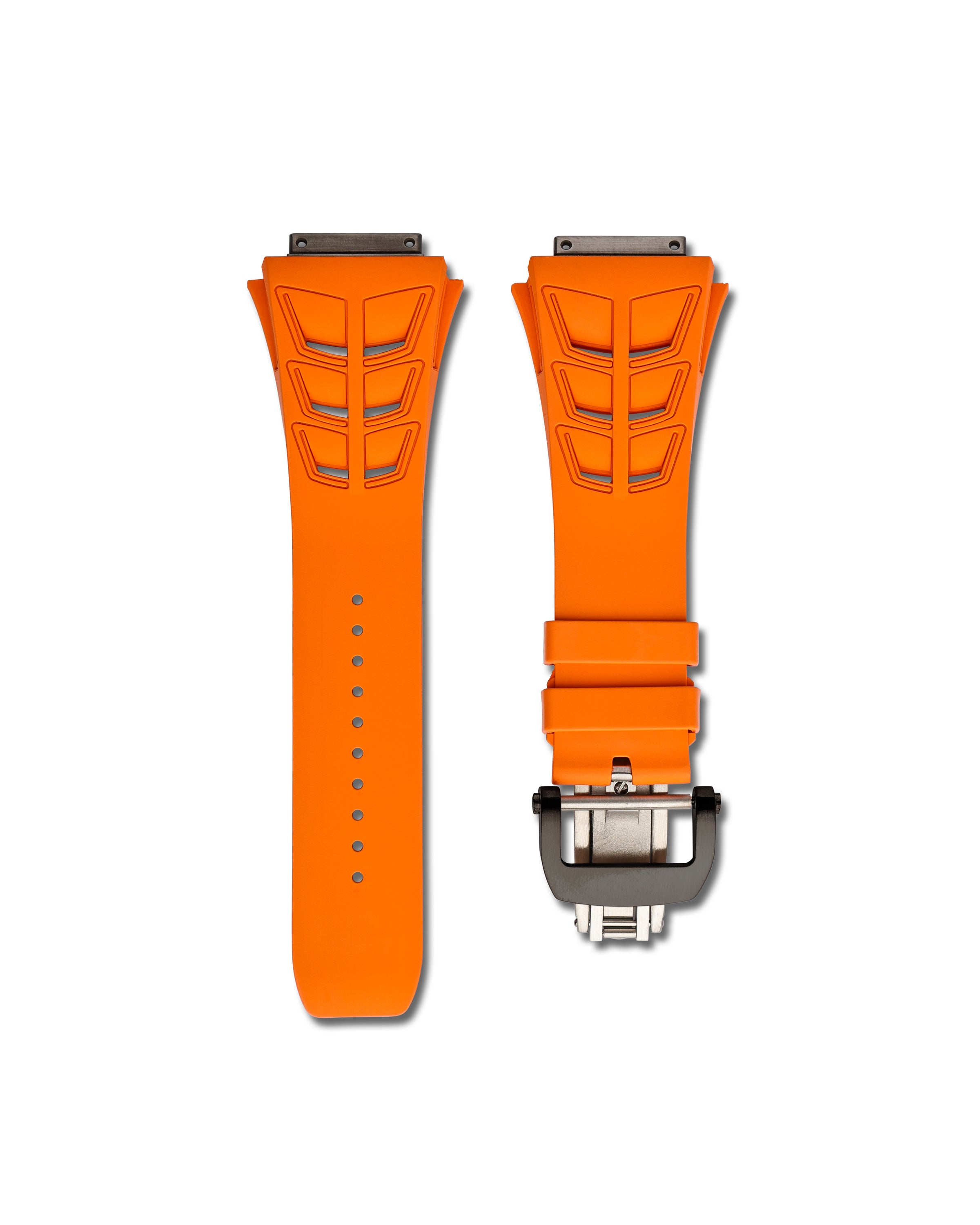 Richard Mille 30 Orange Rubber WIS Watch Strap