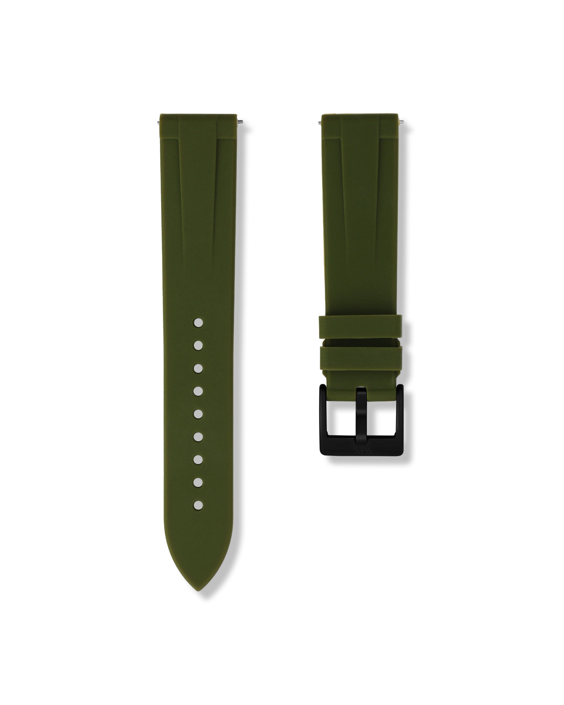 Quick Release Olive Green PVD Black Buckle
