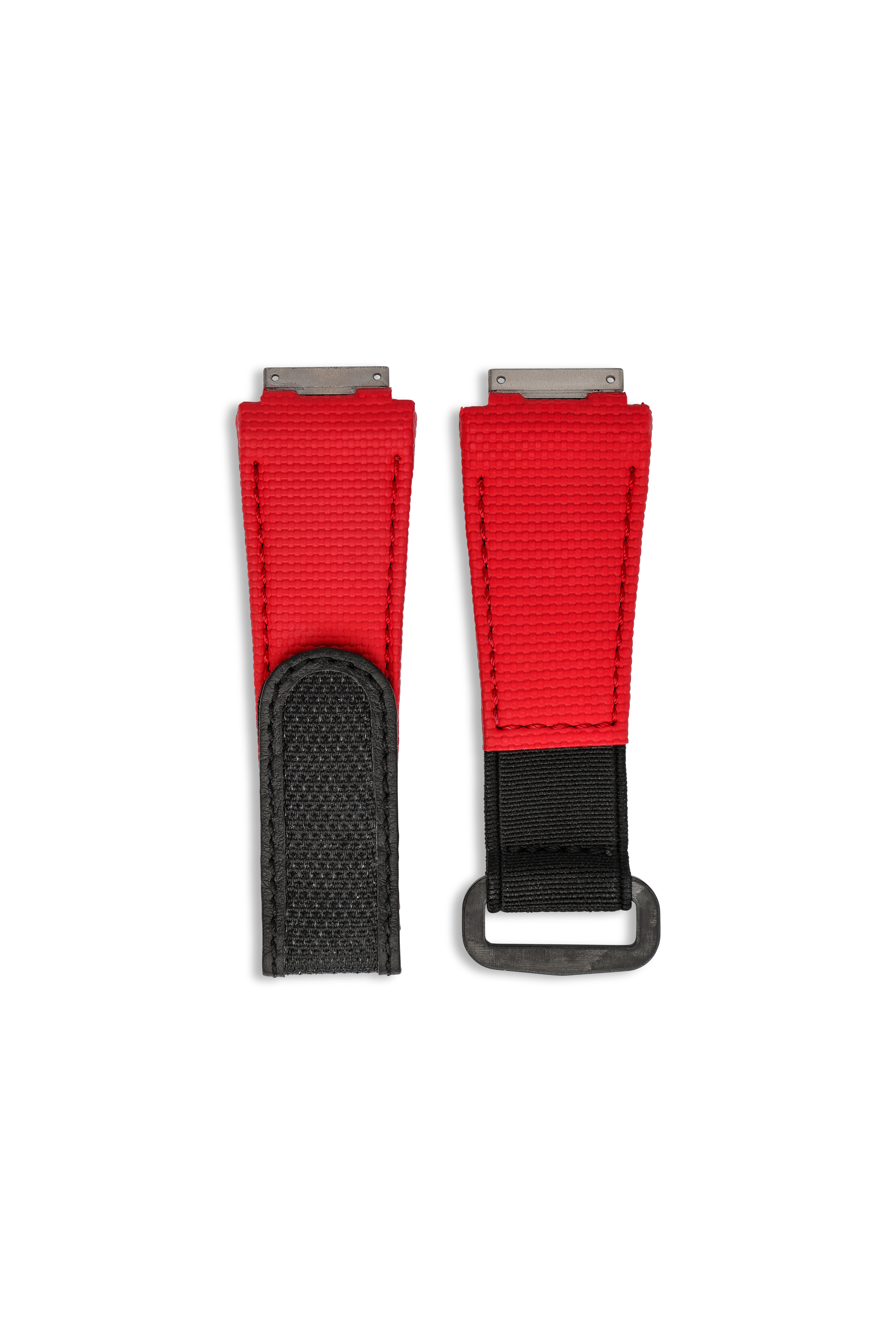 Red Watch Band for RM 011 Richard Mille Elastic Velcro WIS Watch Strap