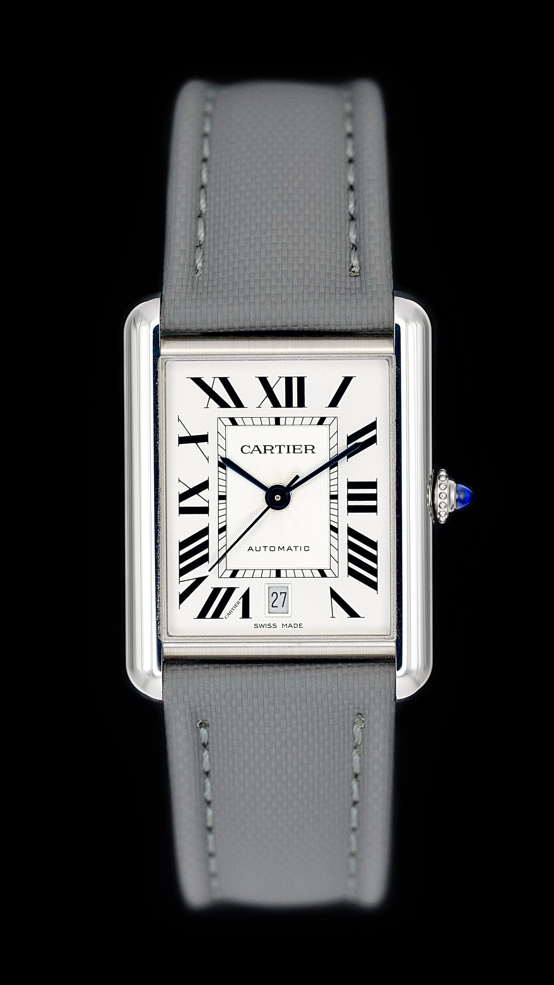 Slate Grey Sailcloth Watch Strap 19mm | WISSTRAPS
