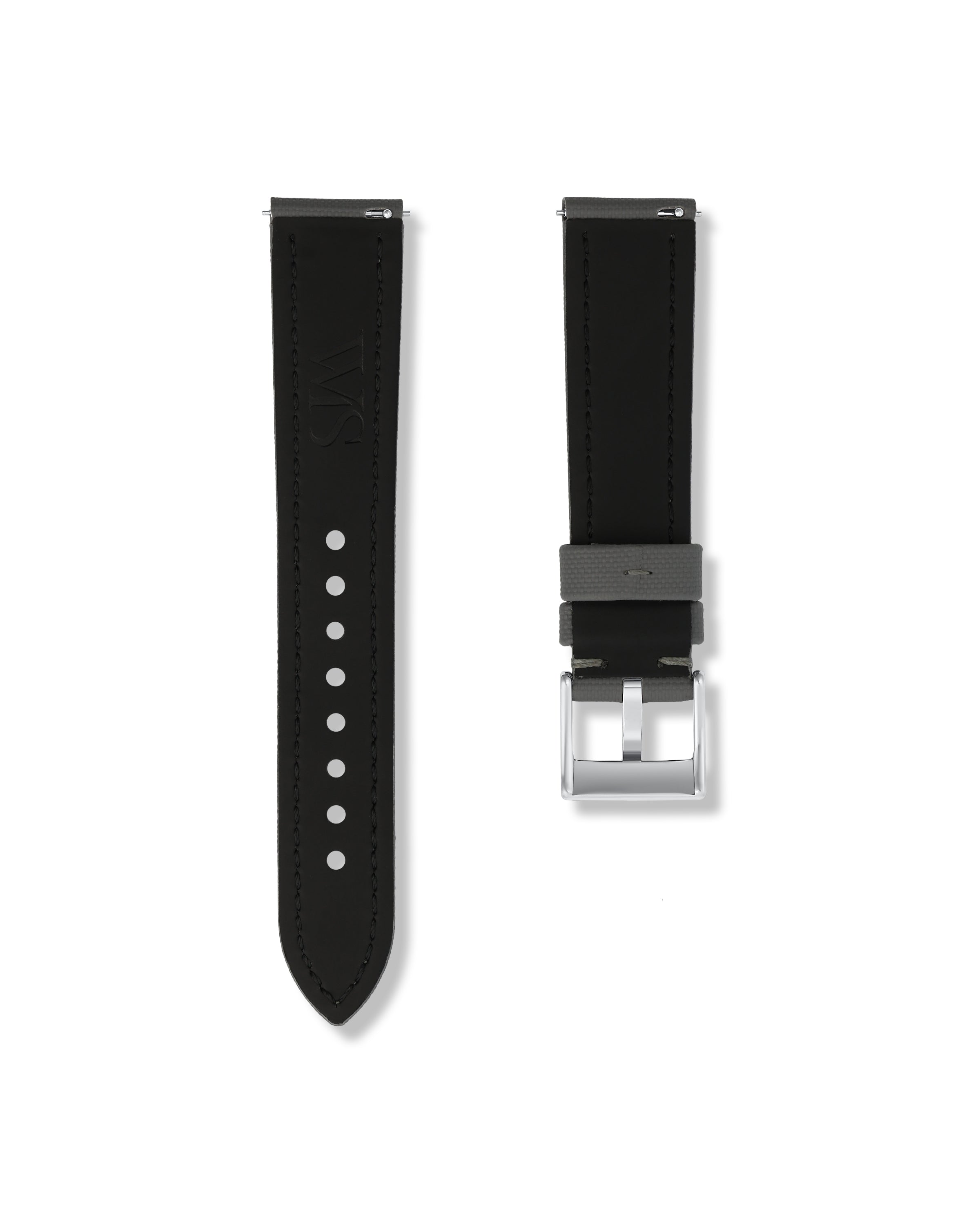 Slate Grey Sailcloth Watch Strap 20mm | WISSTRAPS