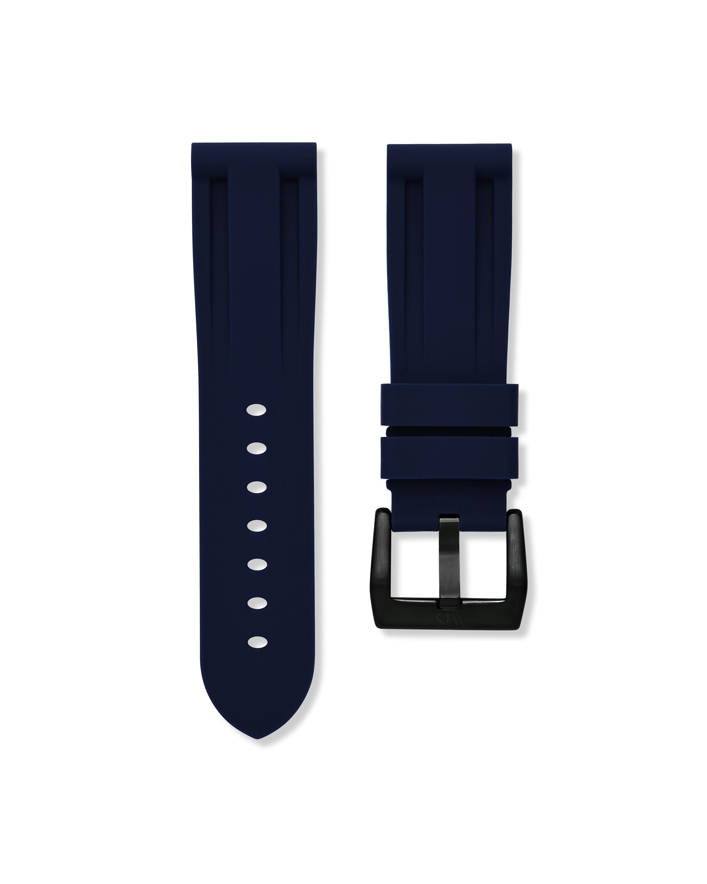 Straight Lug Marine Blue Polished PVD Black Buckle