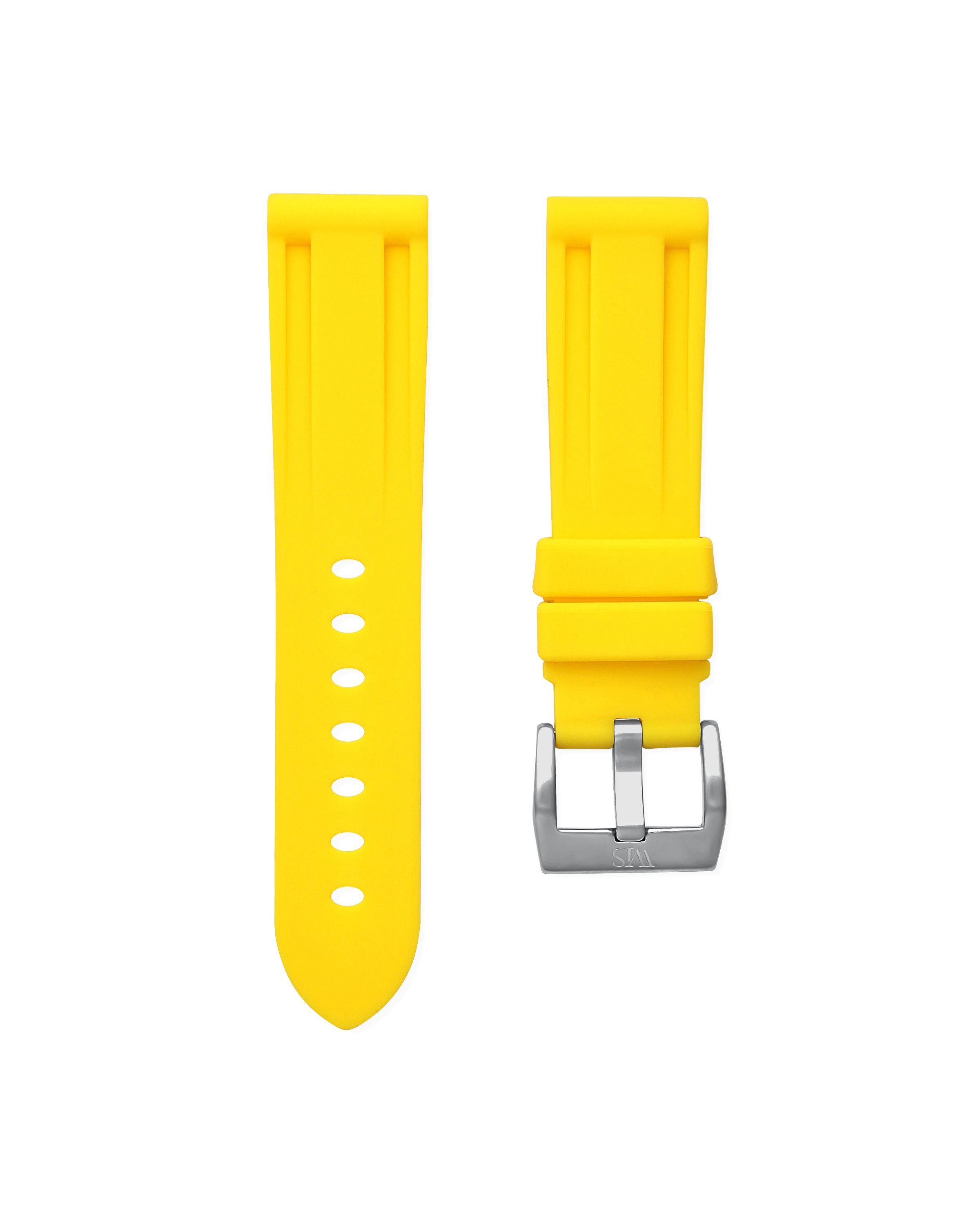 Straight Lug Yellow Polished Rose Gold Buckle
