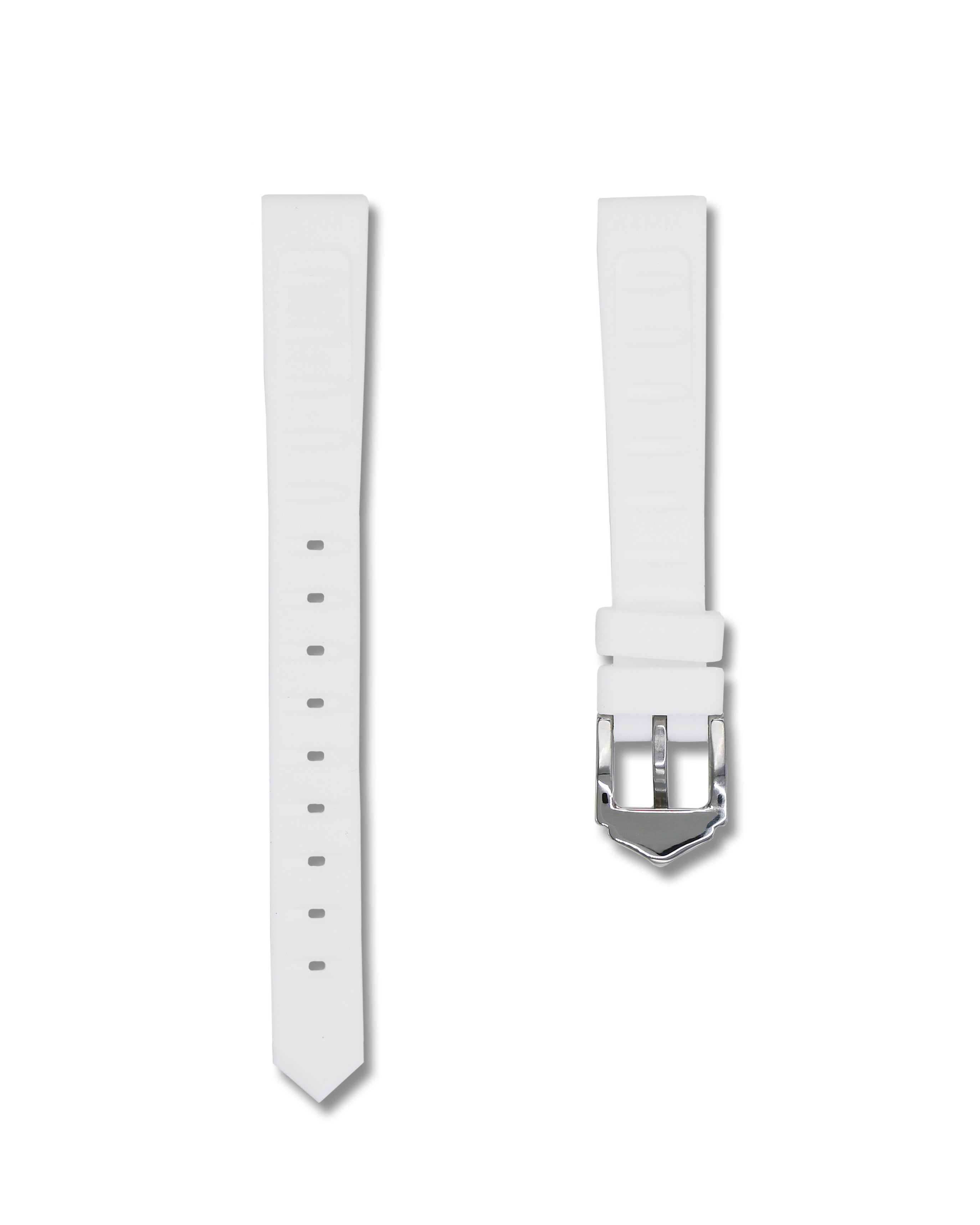 Polar White - Rubber Watch Strap 14mm
