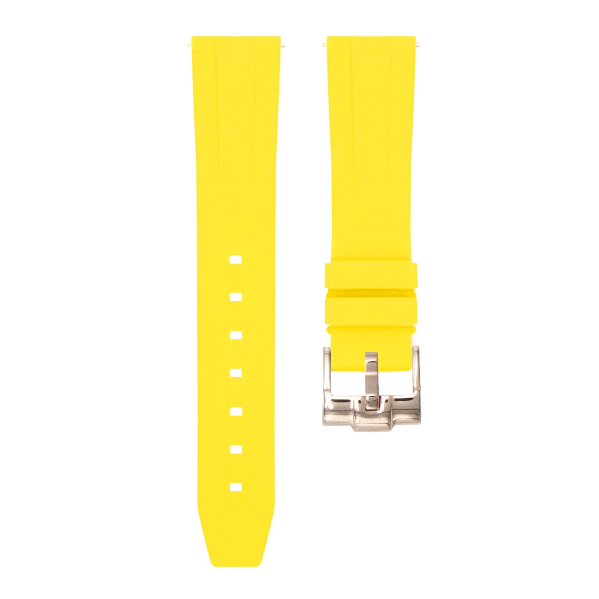 Lemon Yellow - Quick Release Rubber Watch Strap For Omega Seamaster
