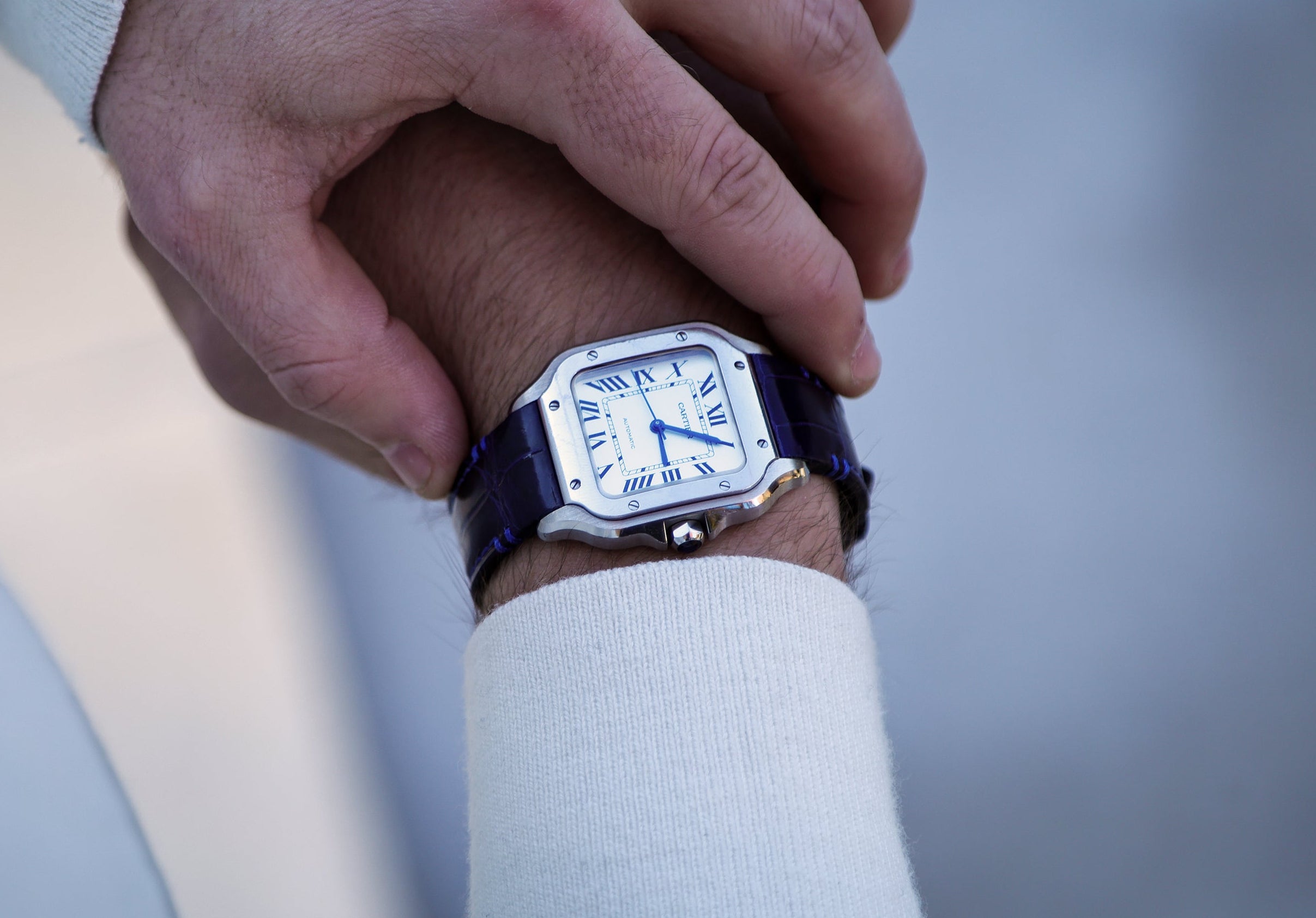 Blue Alligator Leather WIS Watch Straps