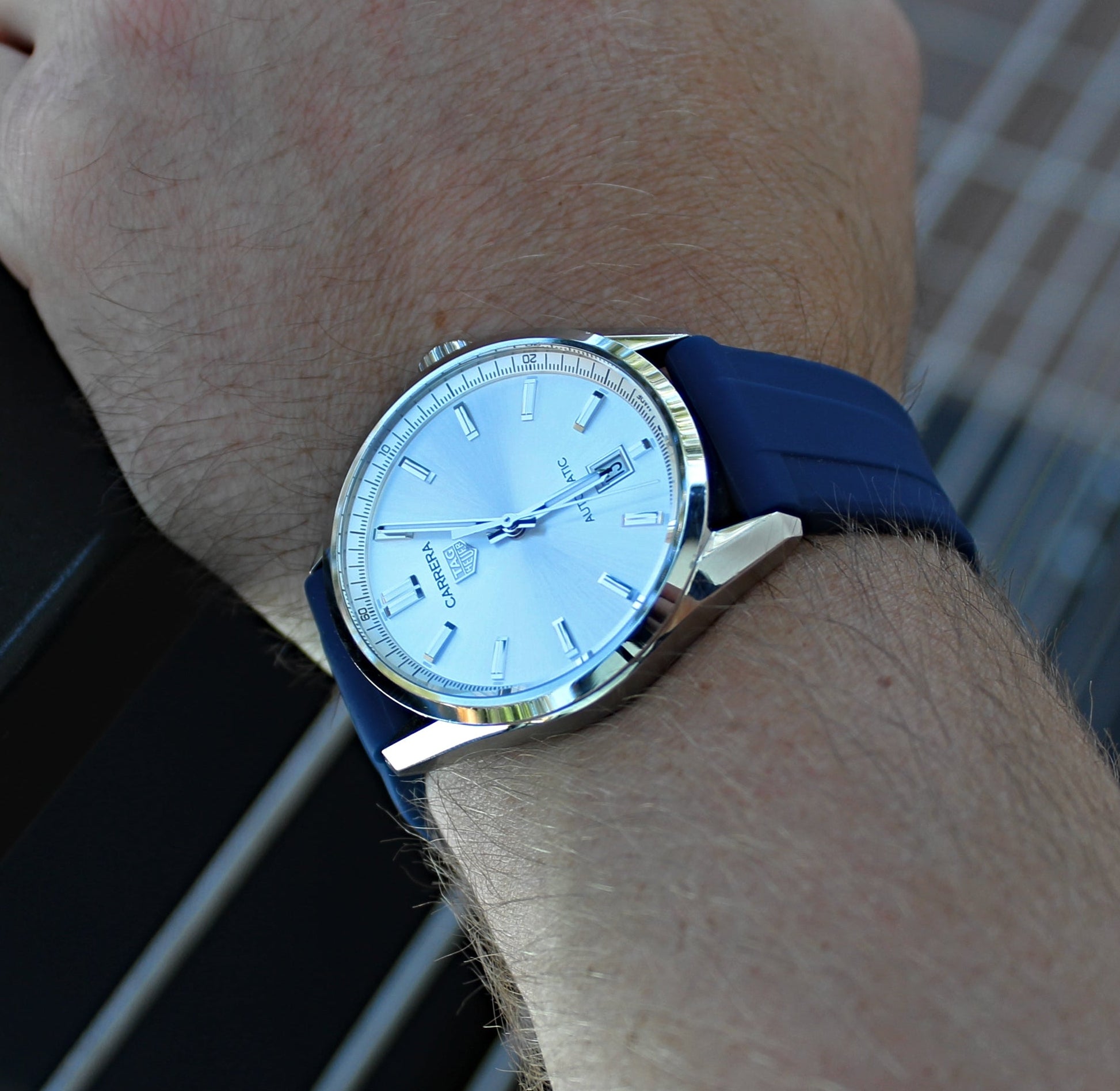 Blue Quick Release Rubber WIS Watch Straps | WIS