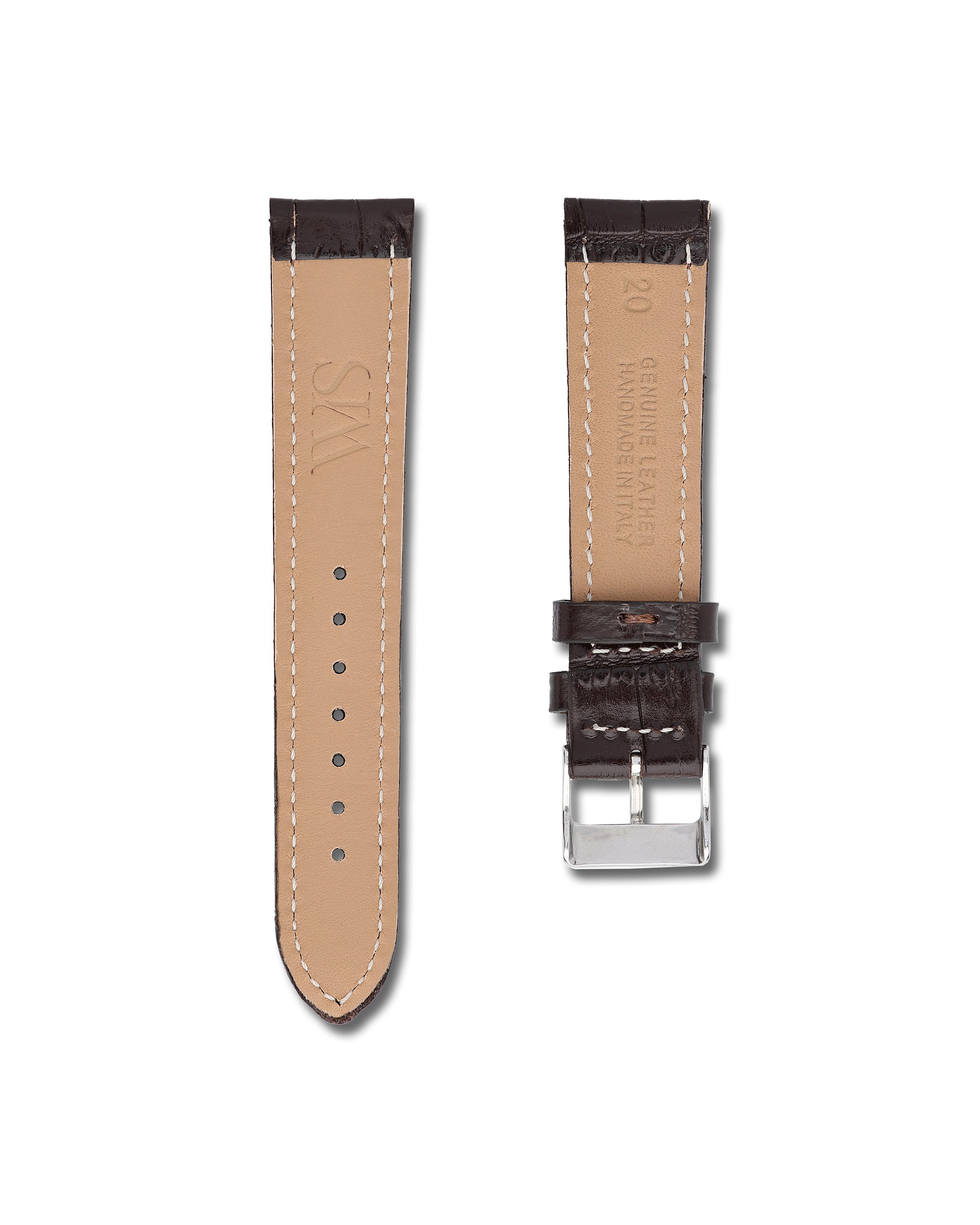 Brown Leather Watch Strap 20mm | WIS Watch Straps
