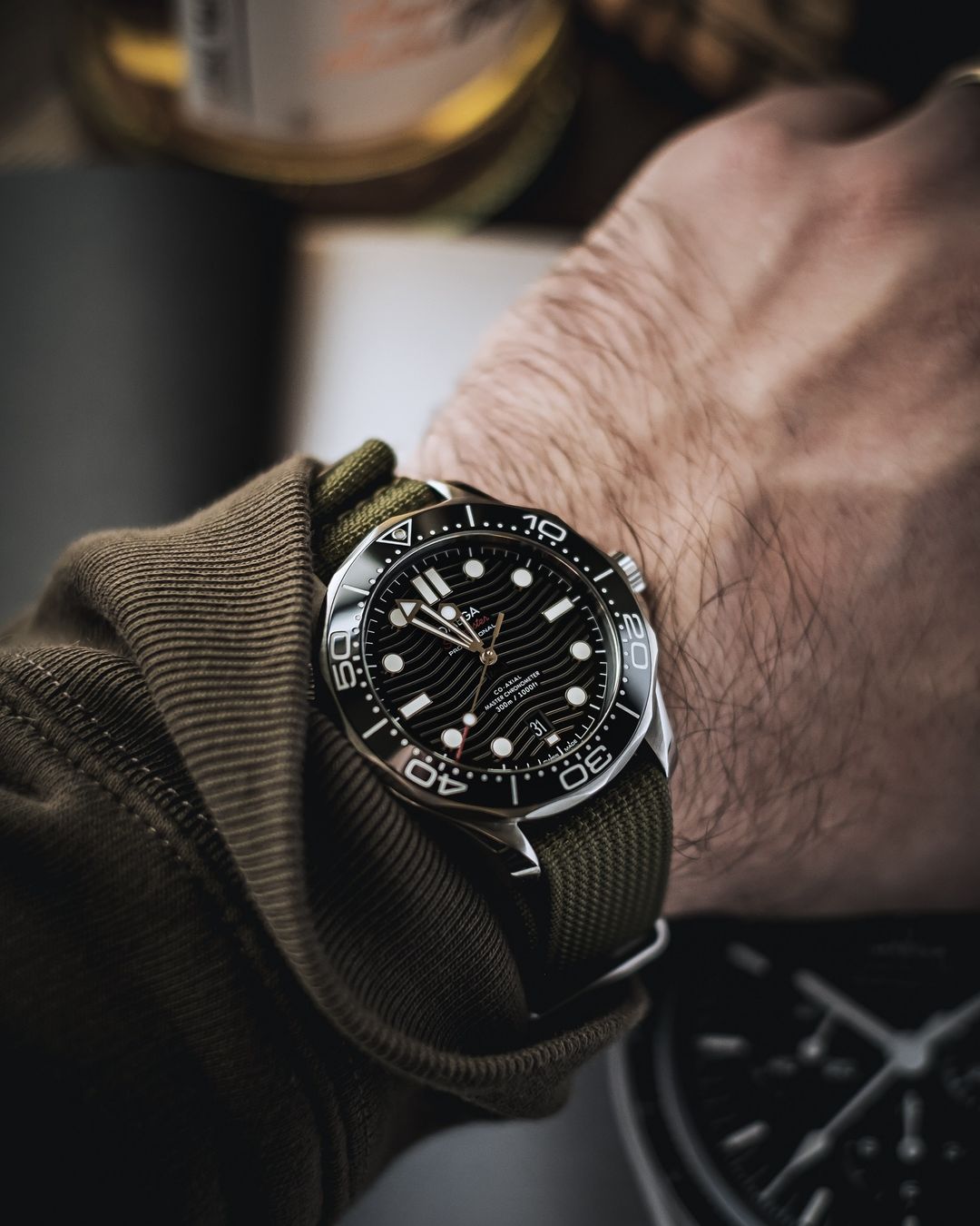 Army Green - Nato Watch Strap for Omega Seamaster