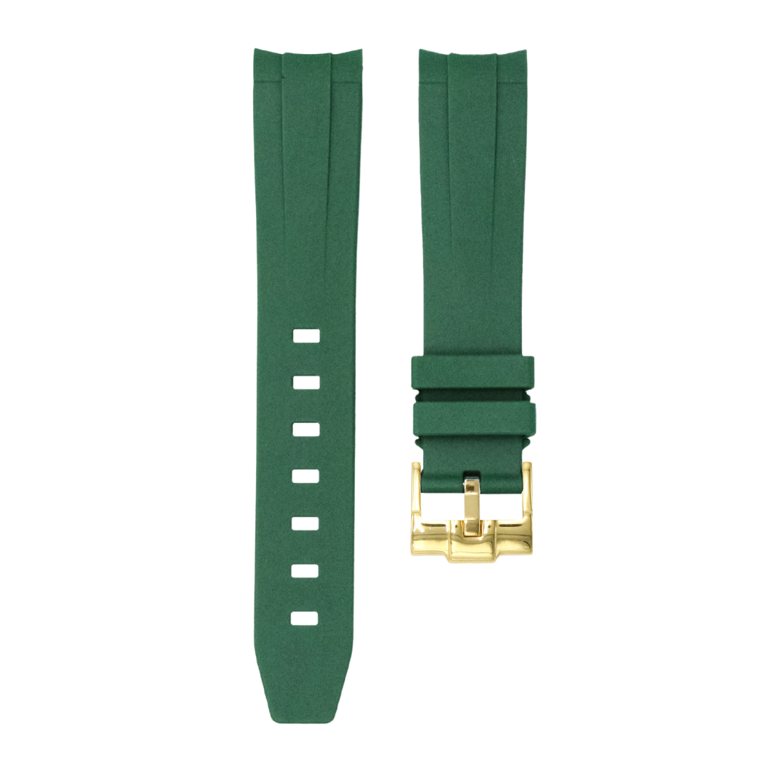 Forest Green - Rubber Watch Strap For Rolex Day-date II (41mm)