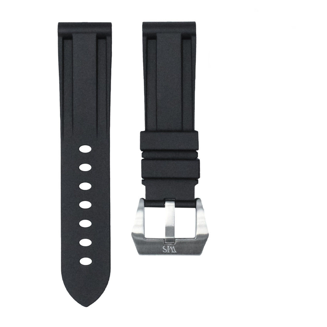 Correa de caucho de 26 mm - Negro Tuxedo