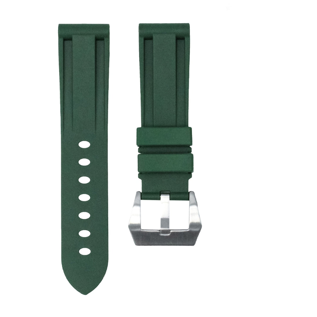 Correa de caucho verde bosque para reloj Panerai Ferrari Series