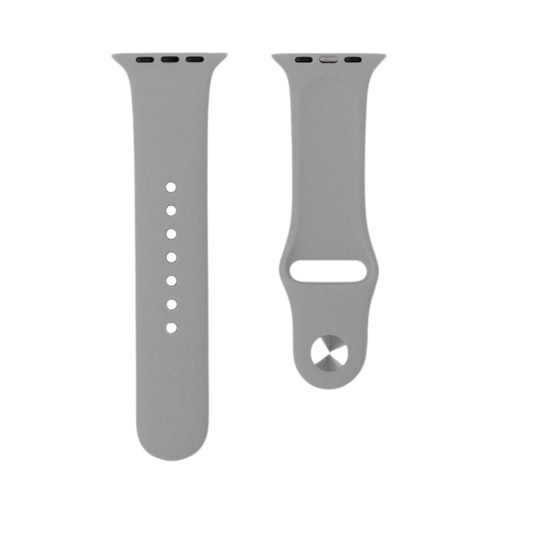 Stone Grey - Rubber Watch Strap For Apple Watch