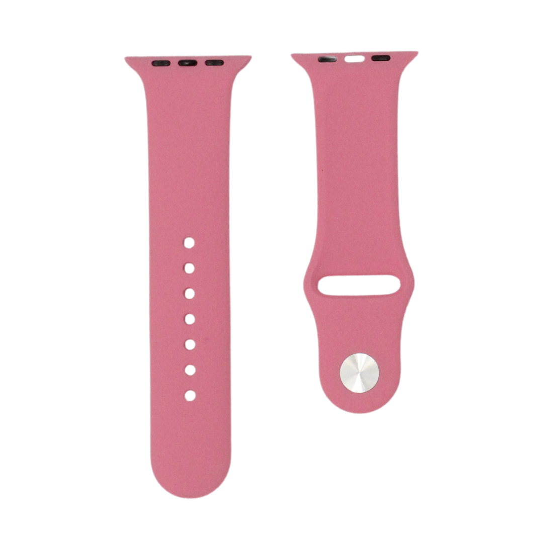 Soft Pink - Rubber Watch Strap For Apple Watch