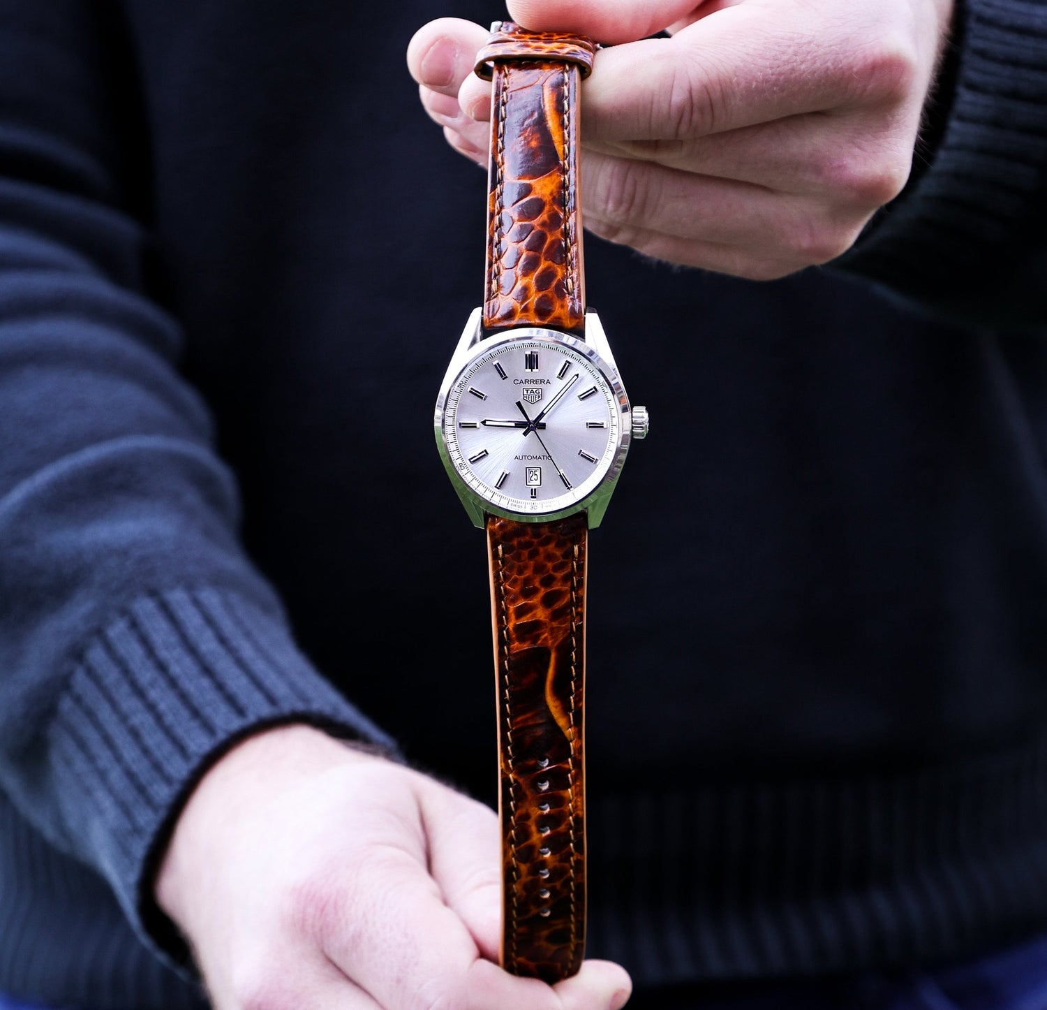Handmade Ostrich Leather Watch Band | WIS Watch Straps