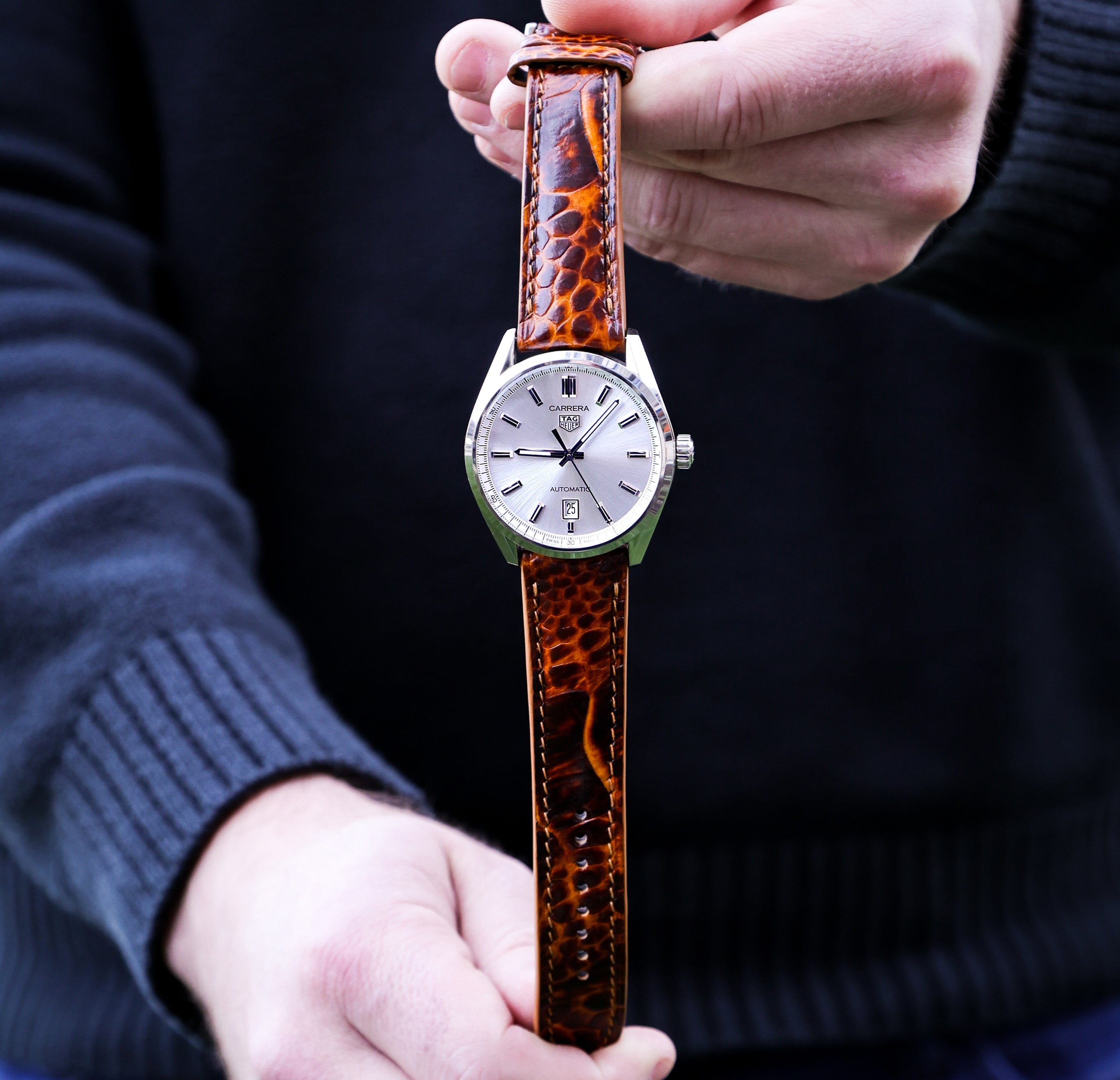 Handmade Ostrich Leather Watch Band | WIS Watch Straps