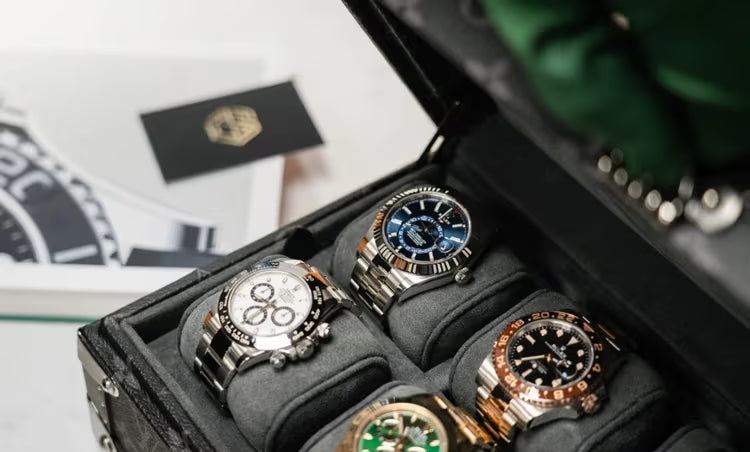 Luxury Watches Displayed in Case