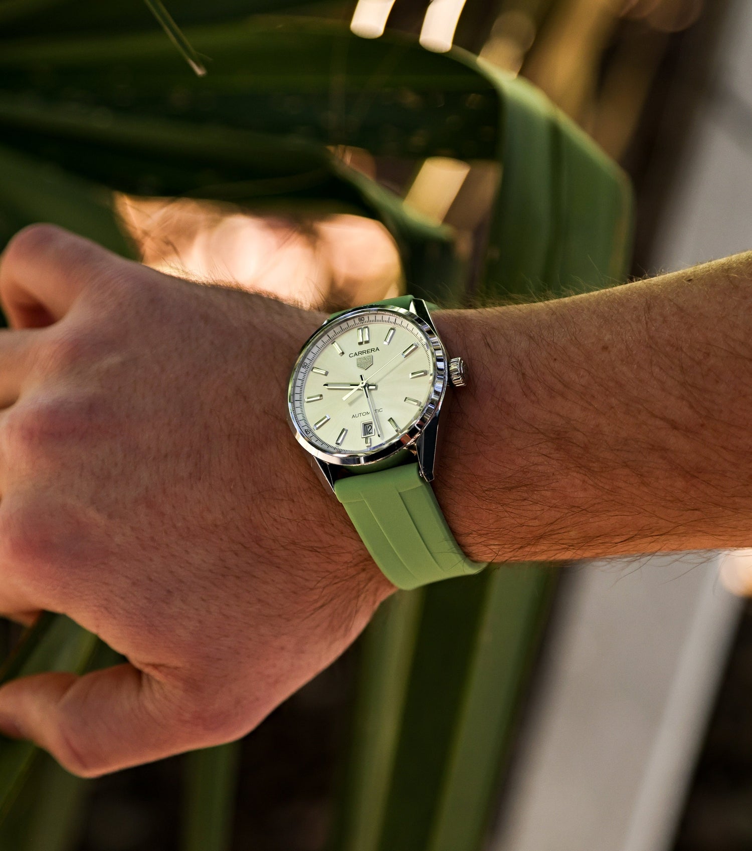 Sage Green Quick Release Rubber Watch Straps | WIS Watch Straps