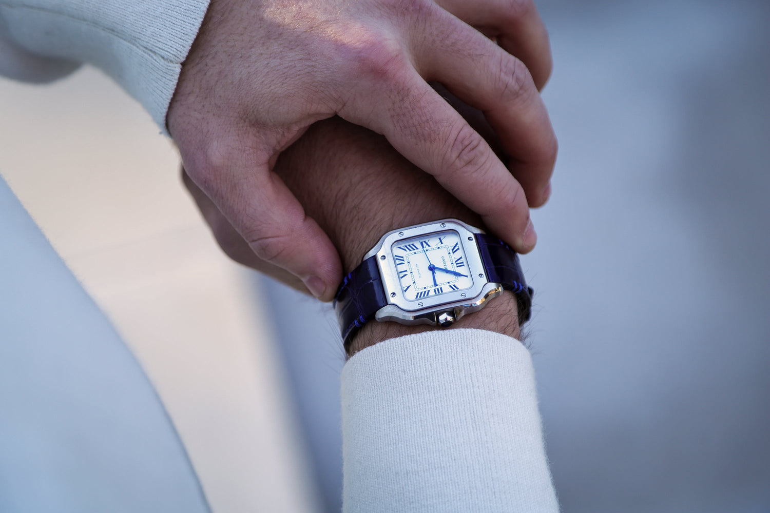 Cartier Santos Quick Release Alligator Leather Straps | WIS Watch Straps