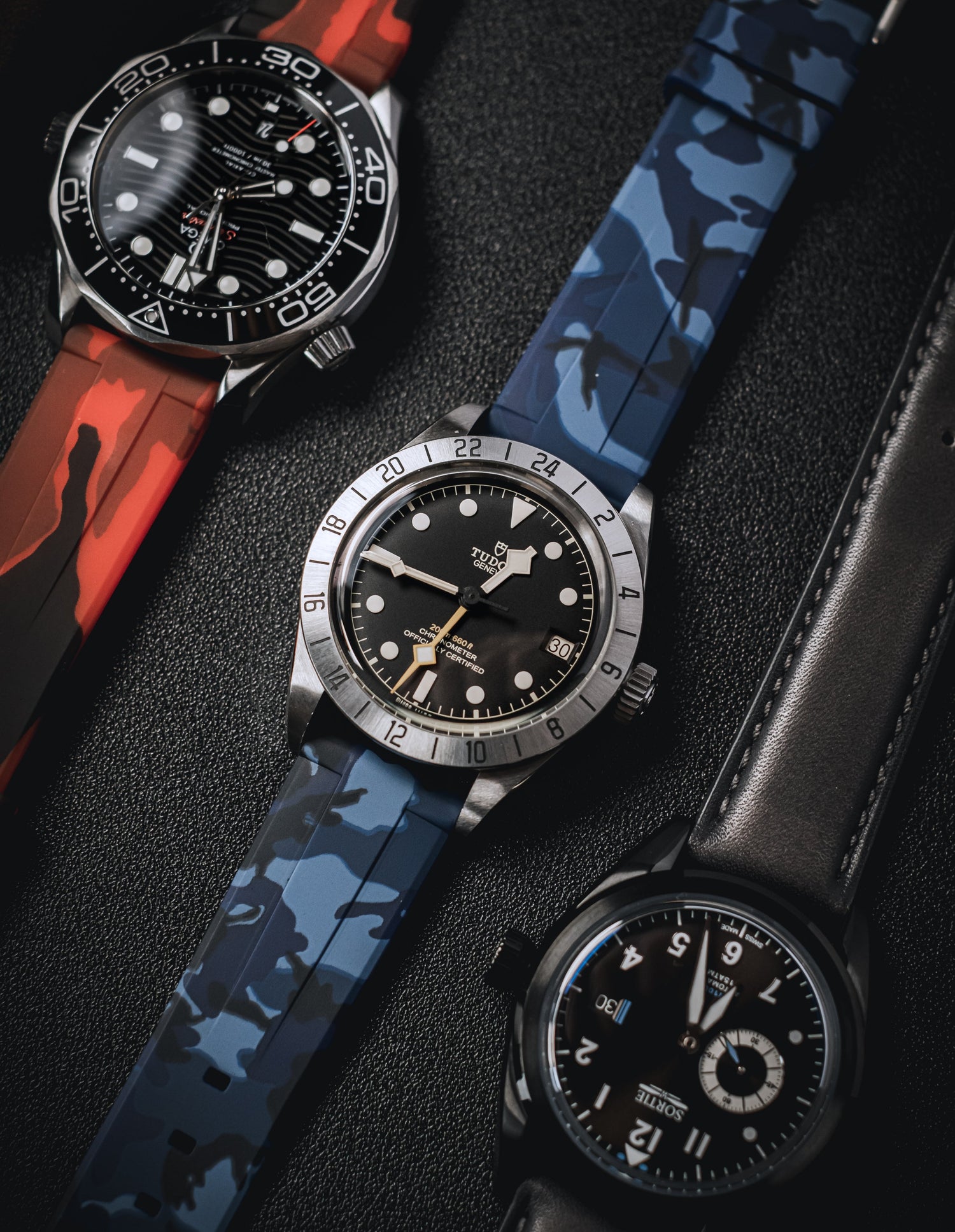 Strap Pairings for Black Dial Watches