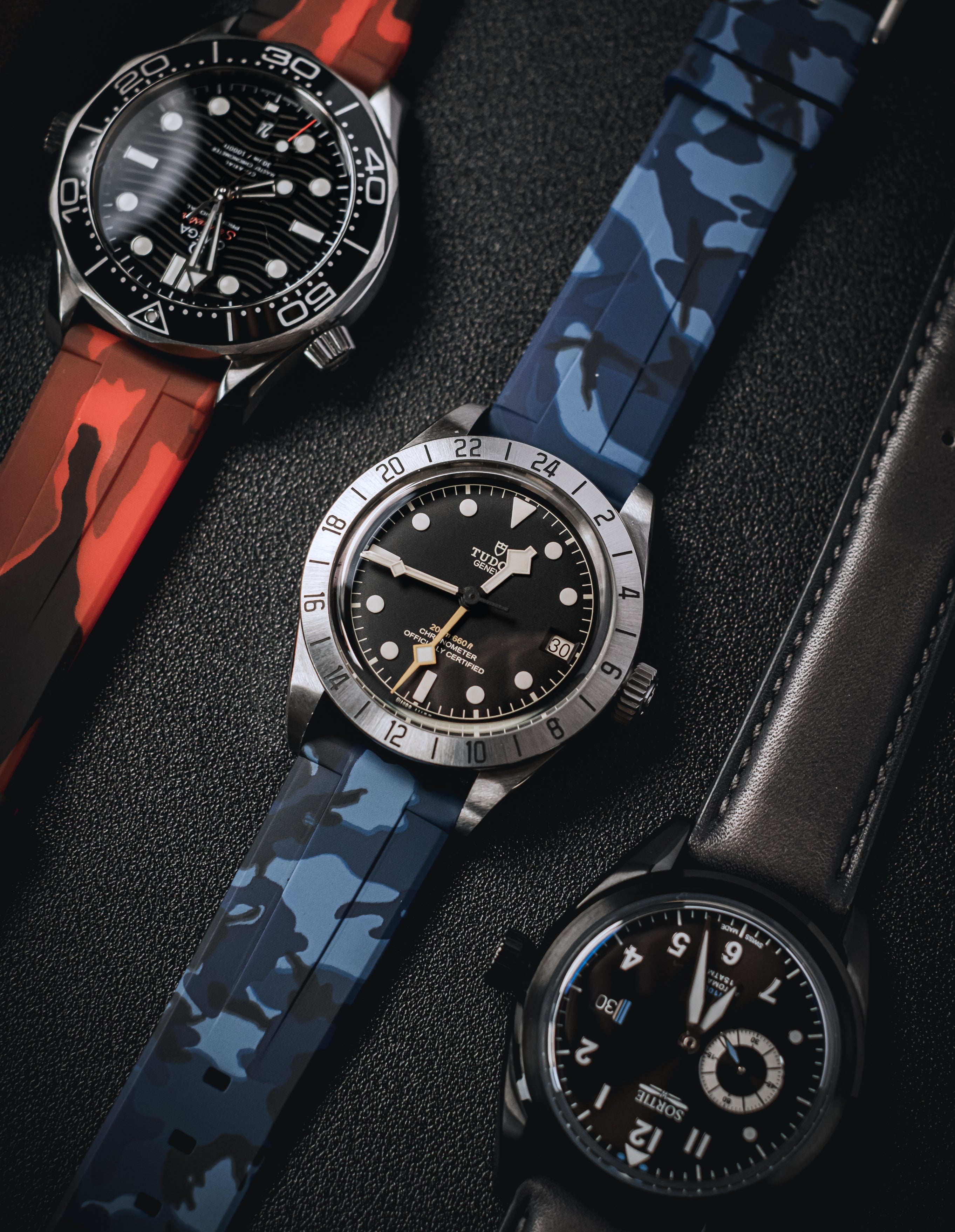 Strap Pairings for Black Dial Watches