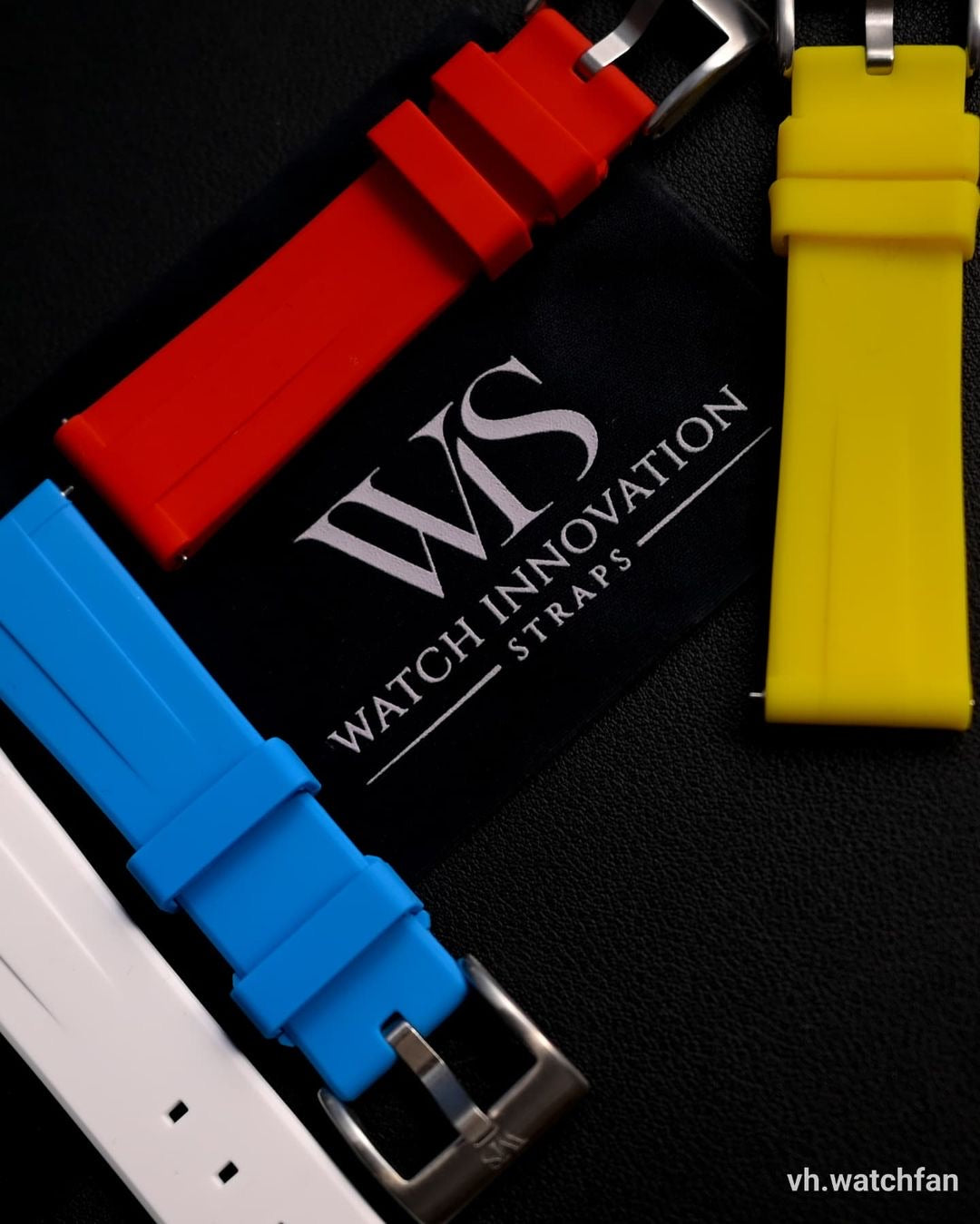 a variety of silicone watch straps from WIS straps