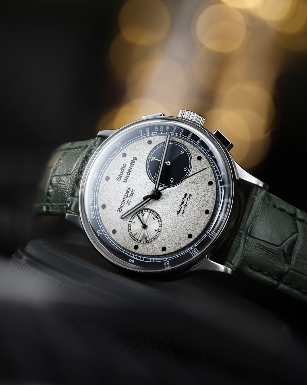 Studio Underd0g on Green Alligator Leather Watch Strap | WIS