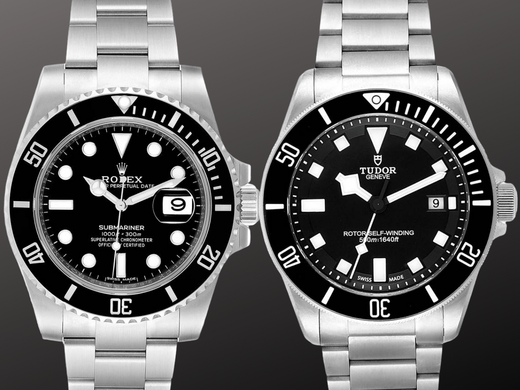 Difference between shop tudor and rolex