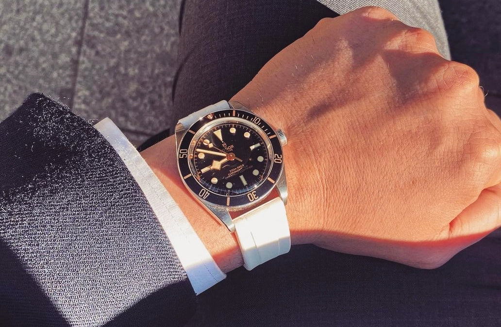 Tudor GMT Watch on WIS Straps White Rubber Strap
