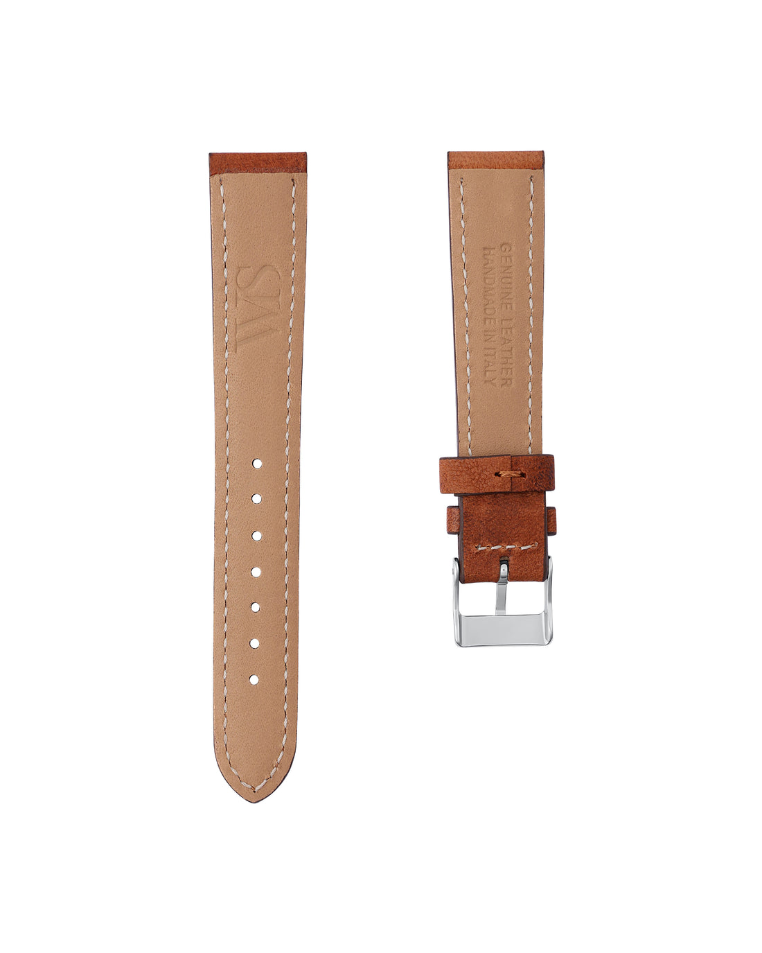 18MM/19MM Woodland Brown Italian Calf Leather Watch Strap | WISSTRAPS