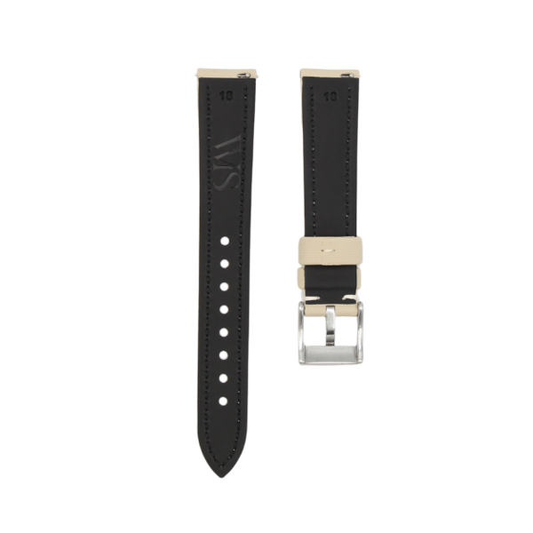 Beige - Sailcloth Watch Strap for 18mm
