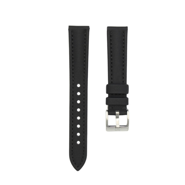 Tuxedo Black - Sailcloth Watch Strap for 18mm