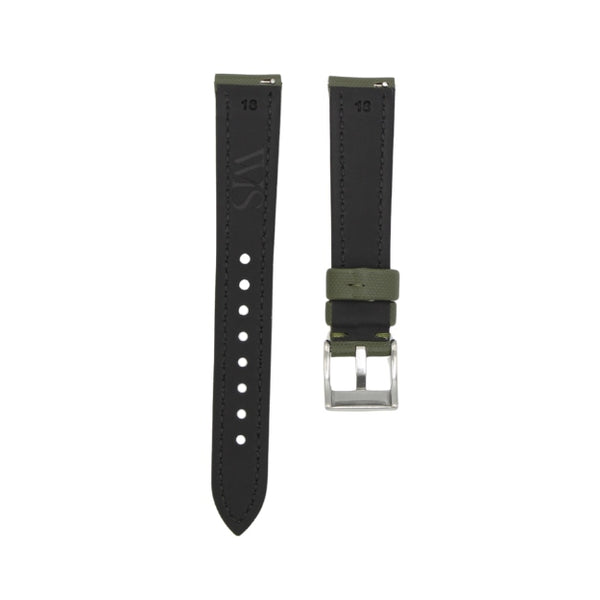 Army Green - Sailcloth Watch Strap for 18mm