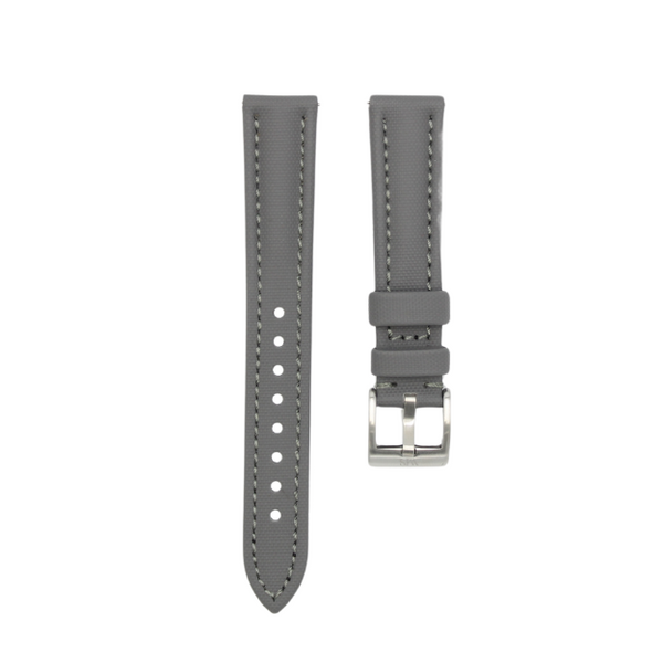 Slate Grey - Sailcloth Watch Strap for 18mm