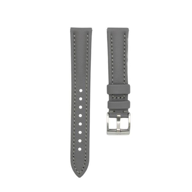 Slate Grey - Sailcloth Watch Strap for 18mm
